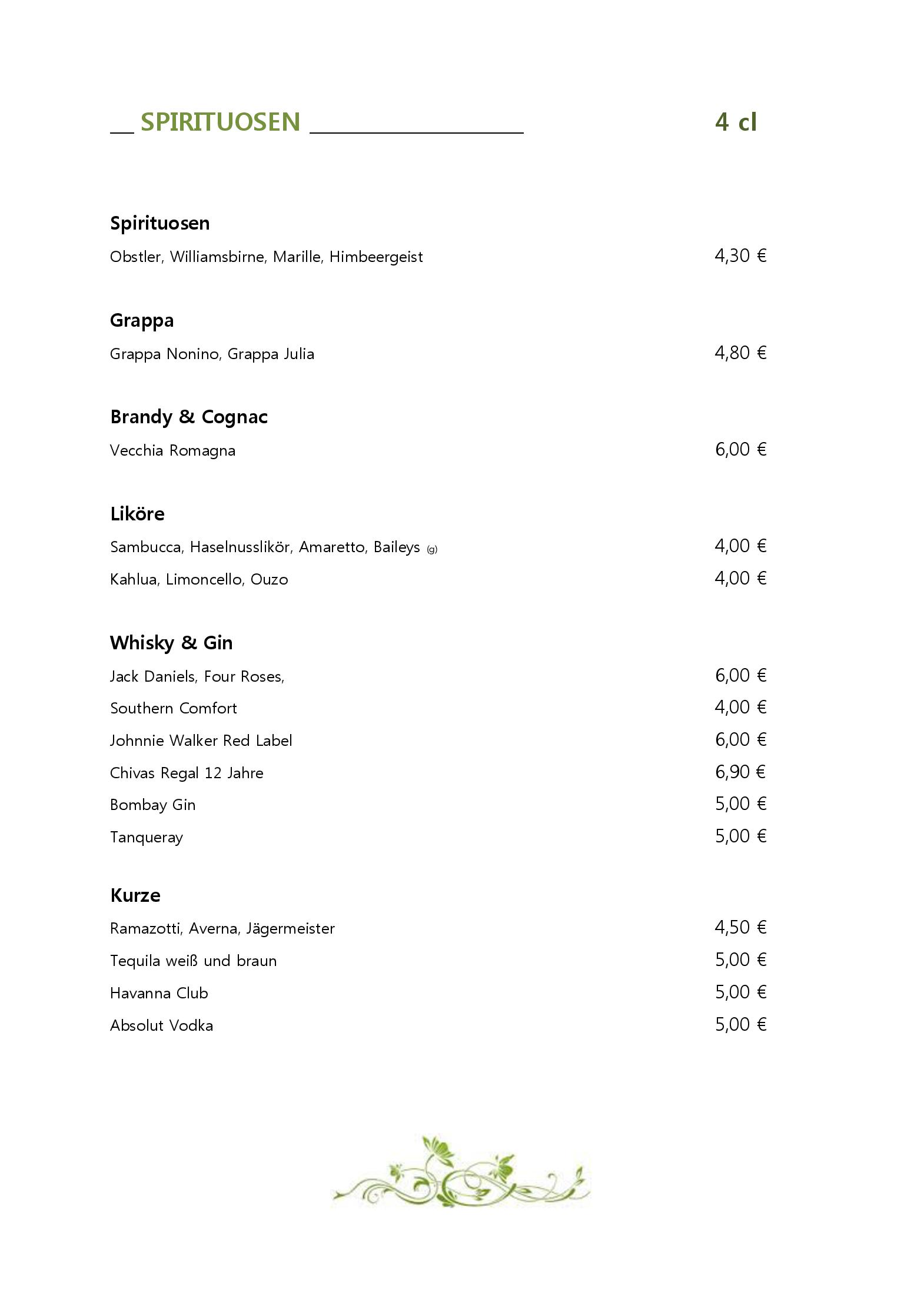 Speisekarte Sinans in München, Seite 23