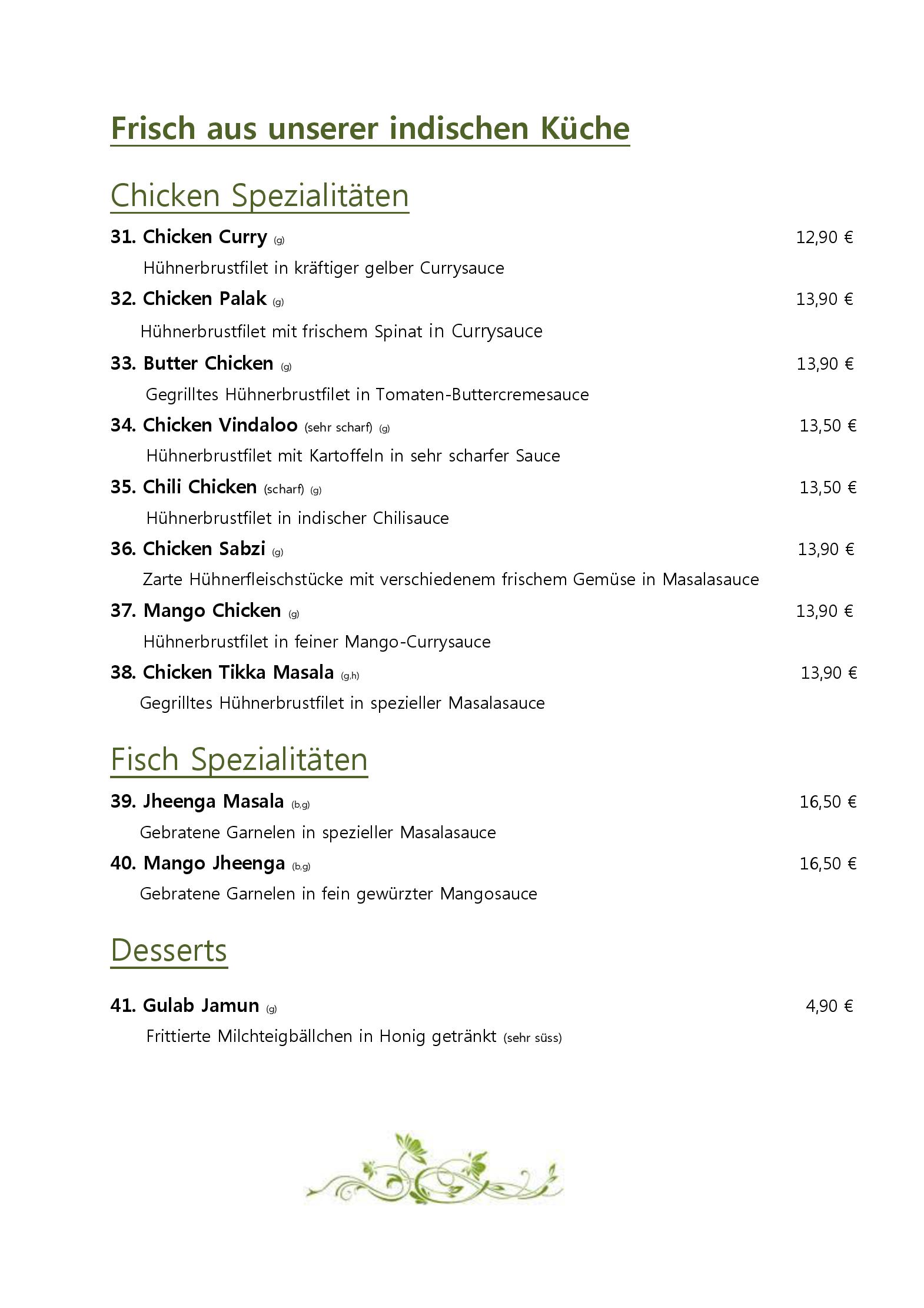 Speisekarte Sinans in München, Seite 19