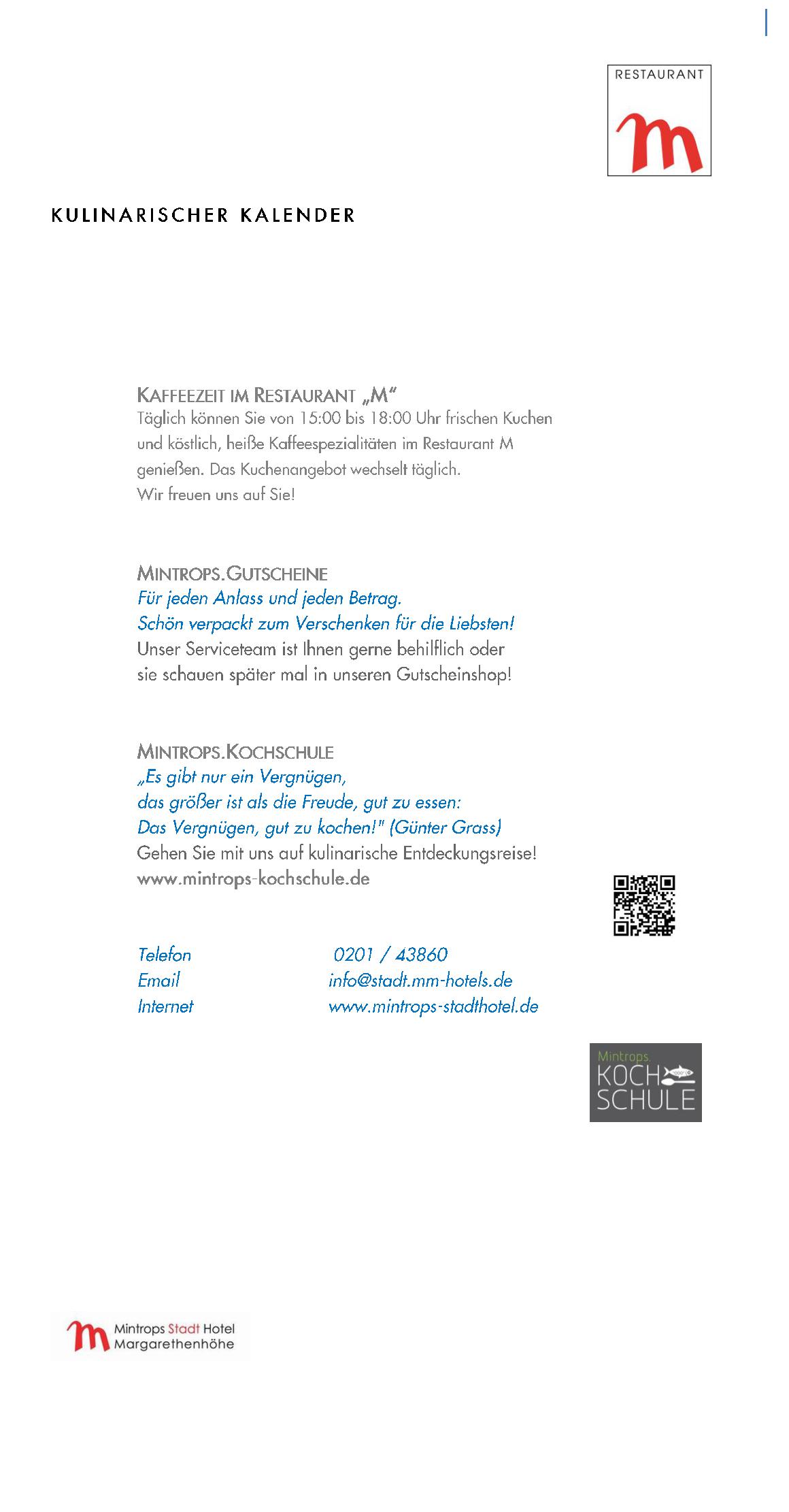 Speisekarte Mintrops Stadt Hotel - Restaurant M in Essen, Seite 39