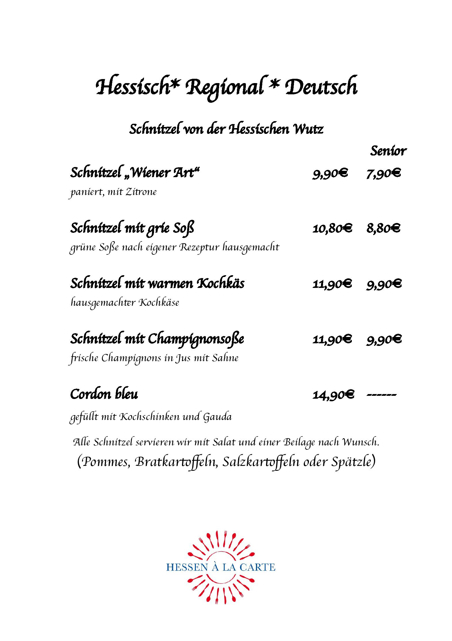 Speisekarte Wirtshaus zum Stern in Bad Soden-Salmünster, Seite 5