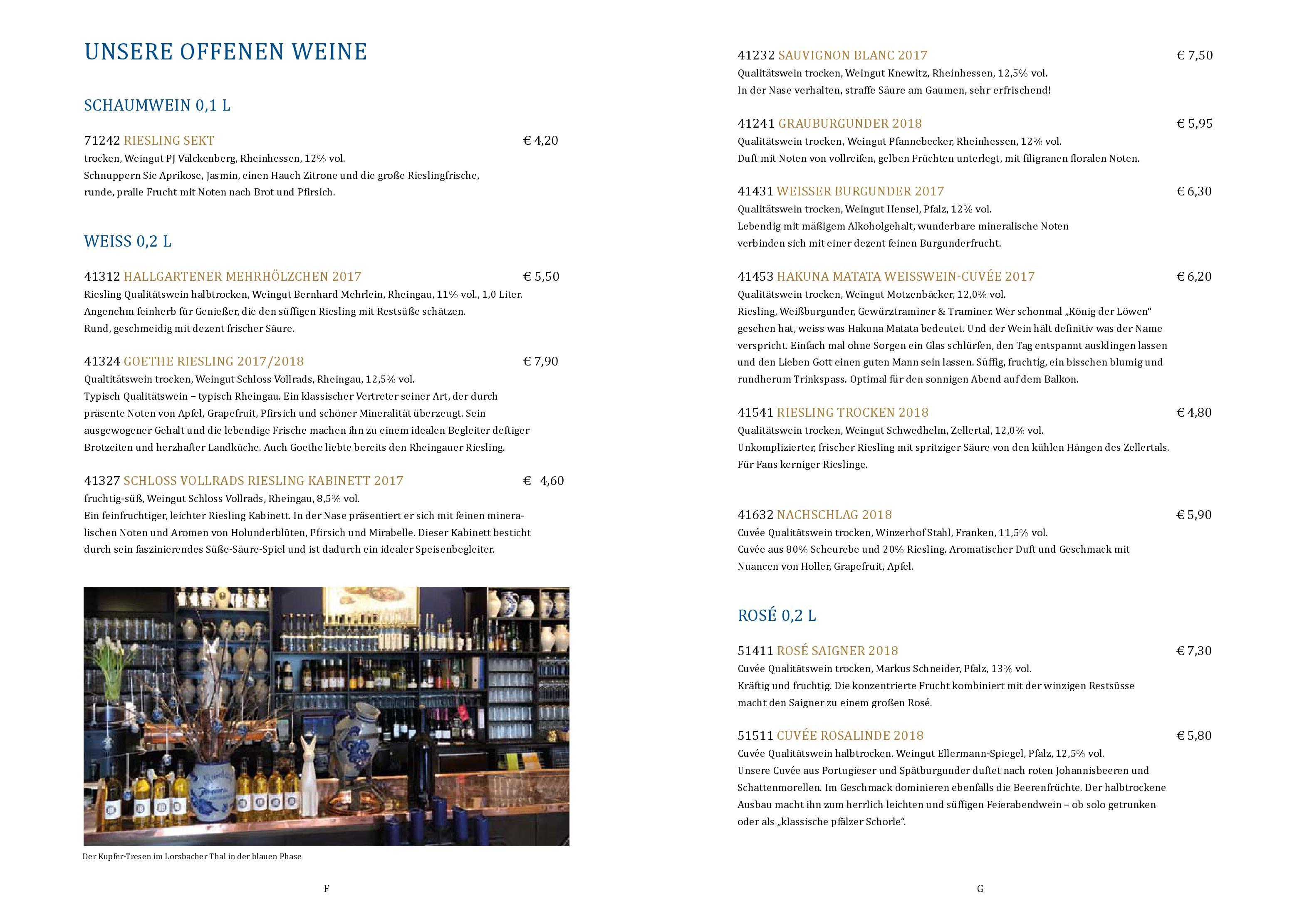Speisekarte Daheim in der Affentor Schänke in Frankfurt am Main, Seite 11
