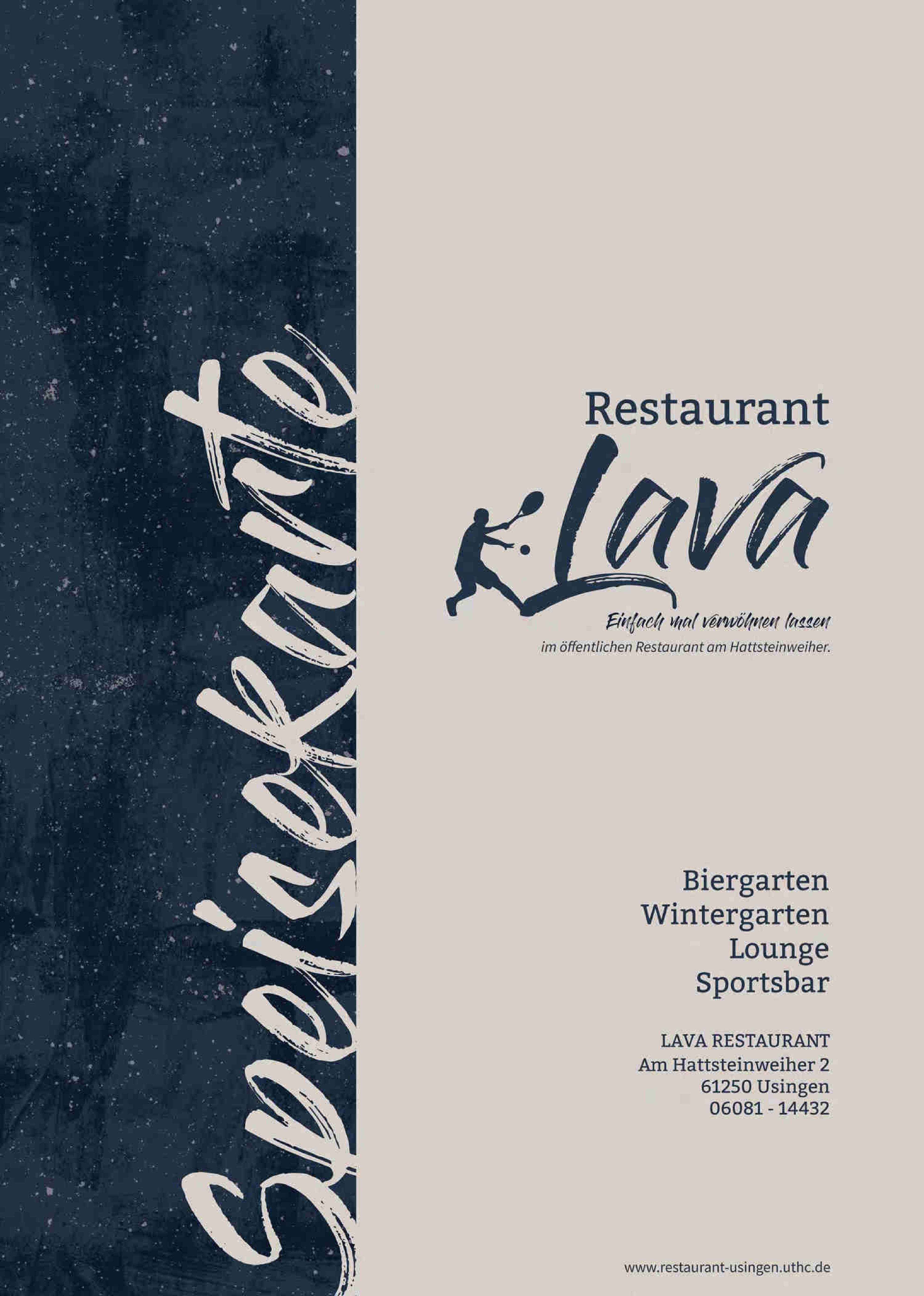 Speisekarte Lava Restaurant Usingen in Usingen, Seite 1