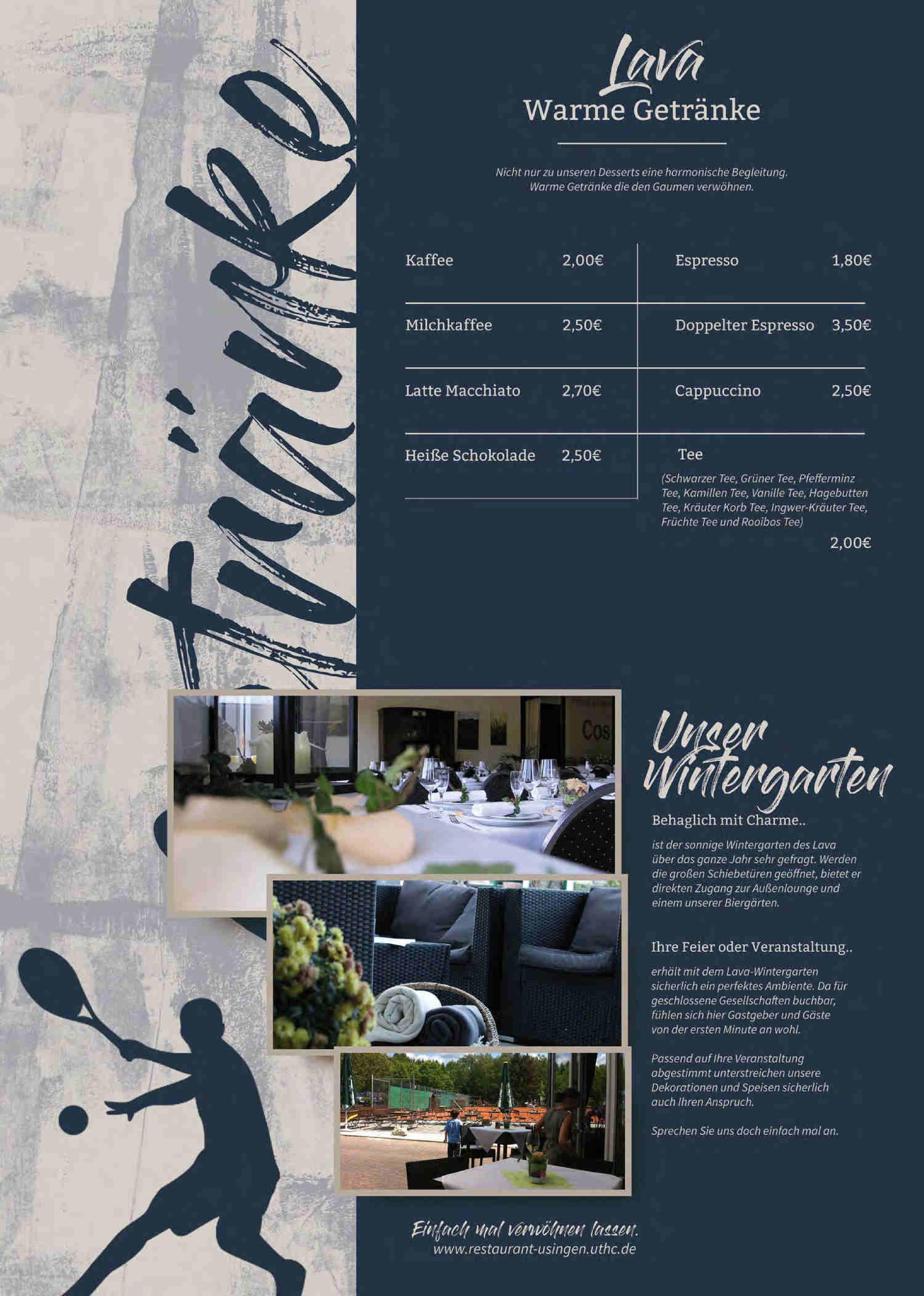Speisekarte Lava Restaurant Usingen in Usingen, Seite 12