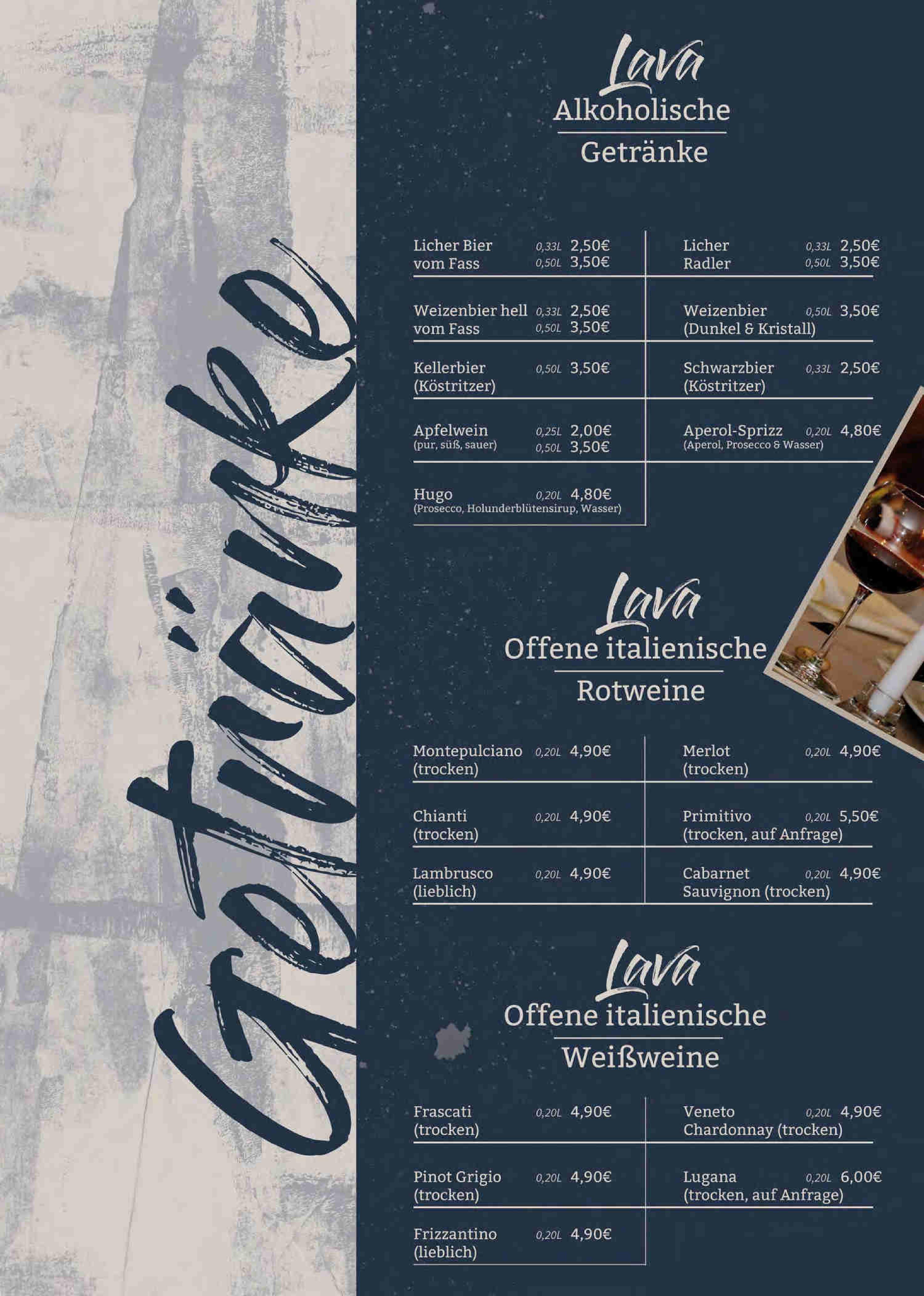 Speisekarte Lava Restaurant Usingen in Usingen, Seite 14
