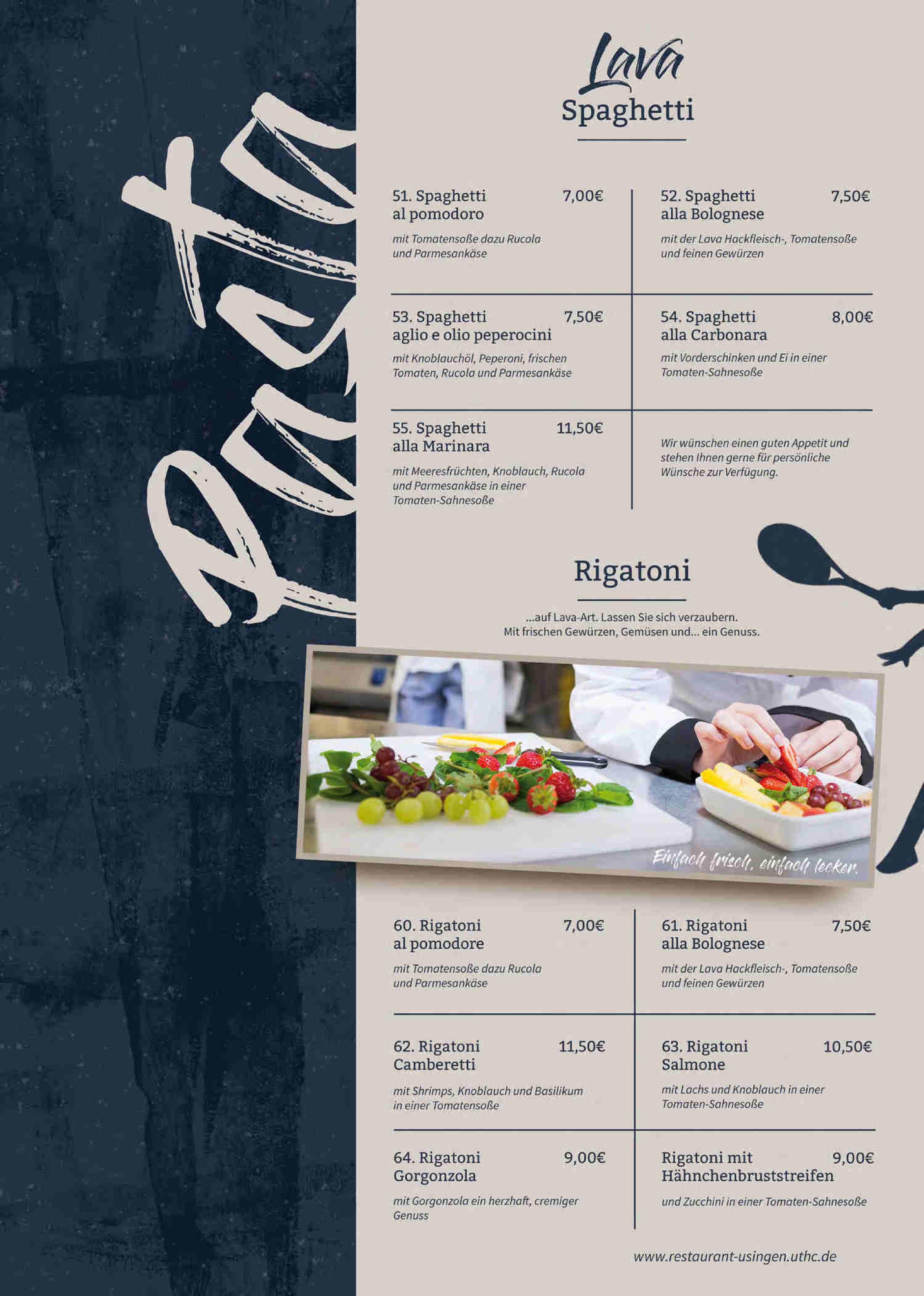 Speisekarte Lava Restaurant Usingen in Usingen, Seite 6
