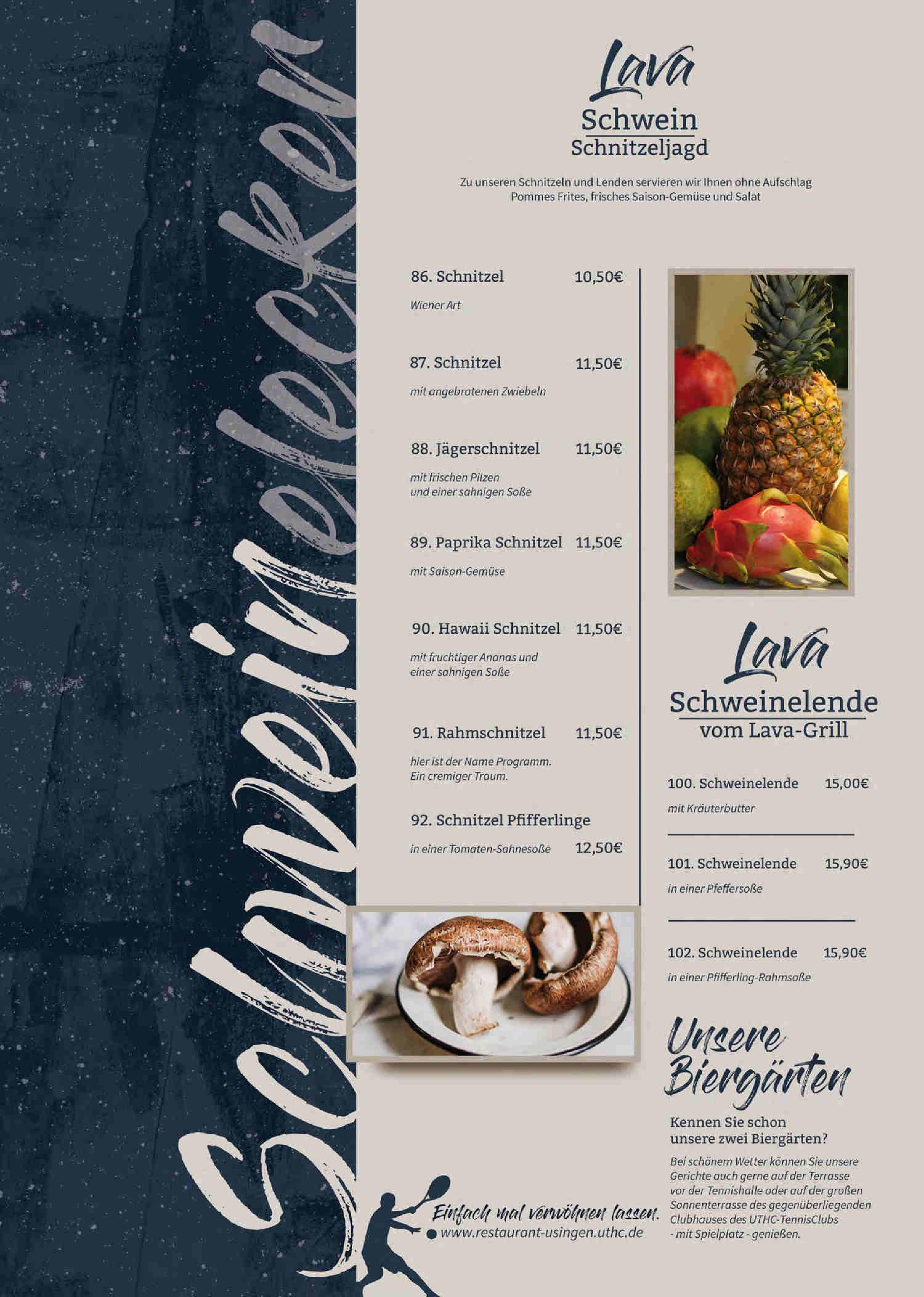 Speisekarte Lava Restaurant Usingen in Usingen, Seite 8