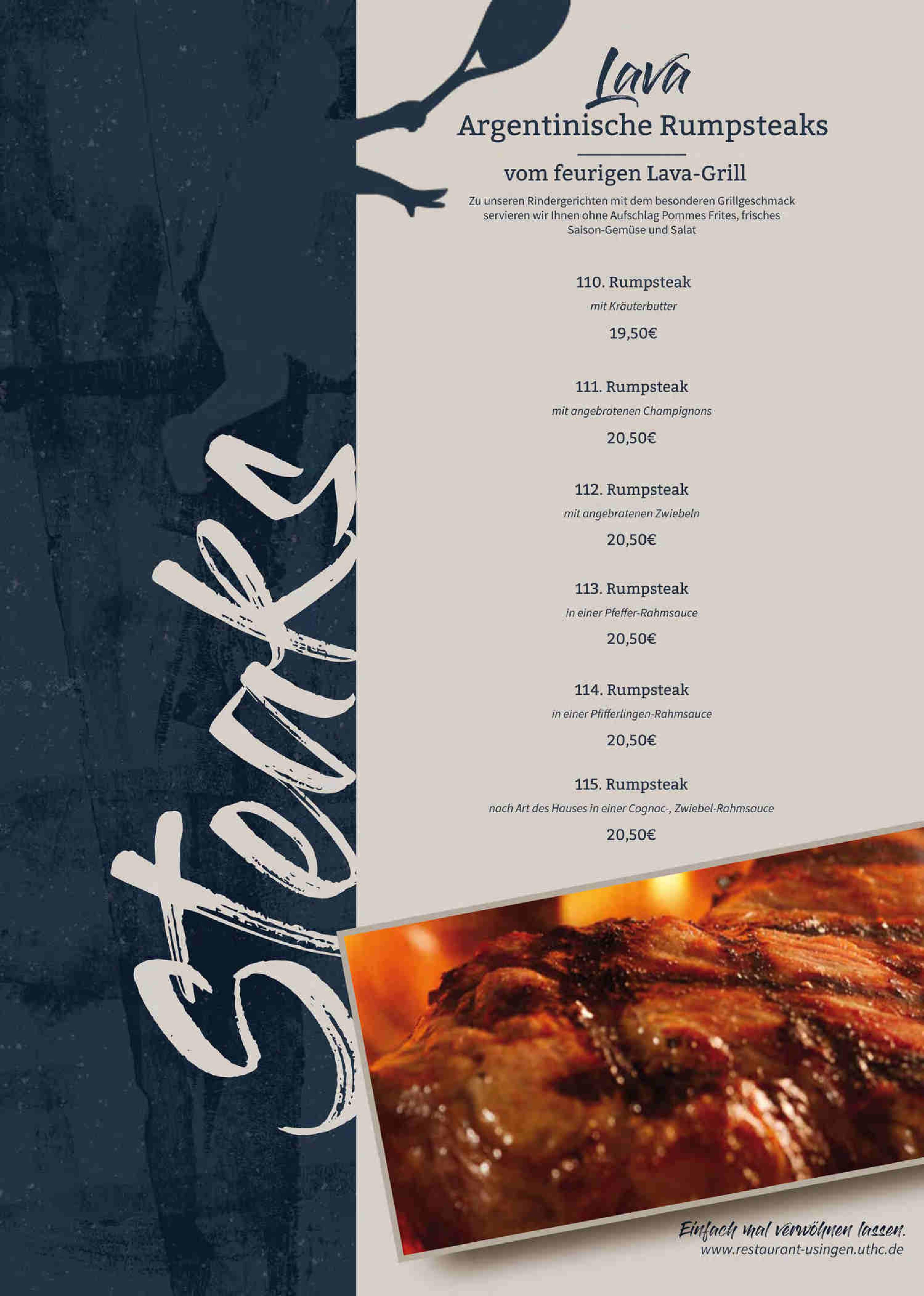 Speisekarte Lava Restaurant Usingen in Usingen, Seite 9