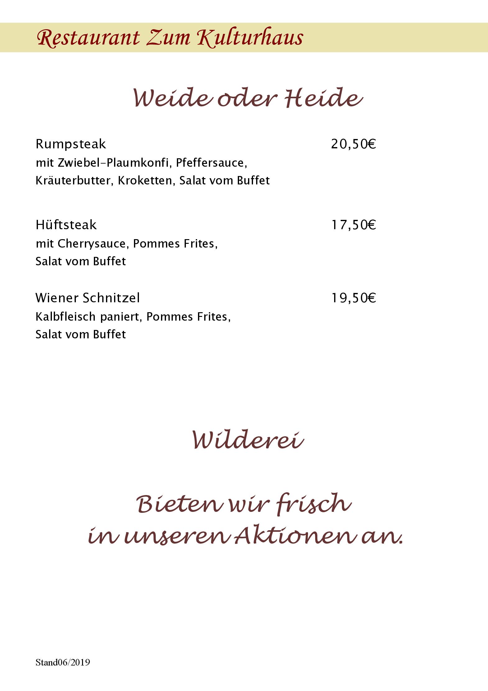 Speisekarte Zum Kulturhaus in Sankt Ingbert, Seite 4