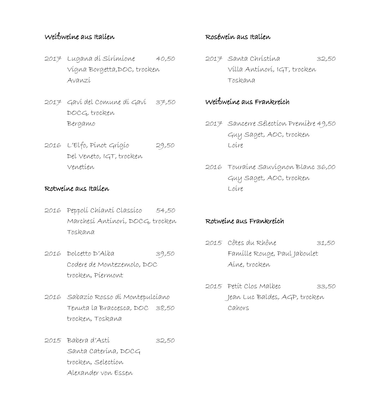 Speisekarte Linder Hotel & Sporting Club Wiesensee in Westerburg, Seite 16