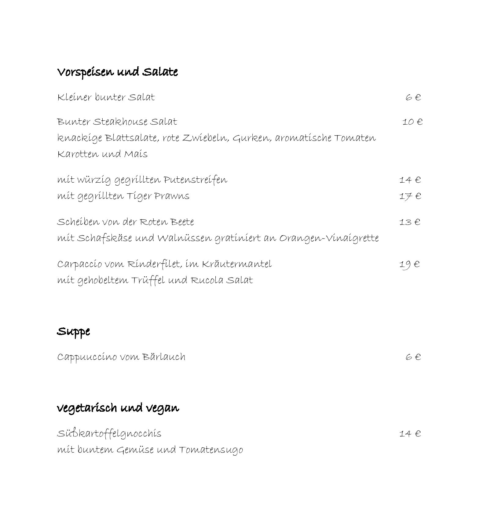Speisekarte Linder Hotel & Sporting Club Wiesensee in Westerburg, Seite 10