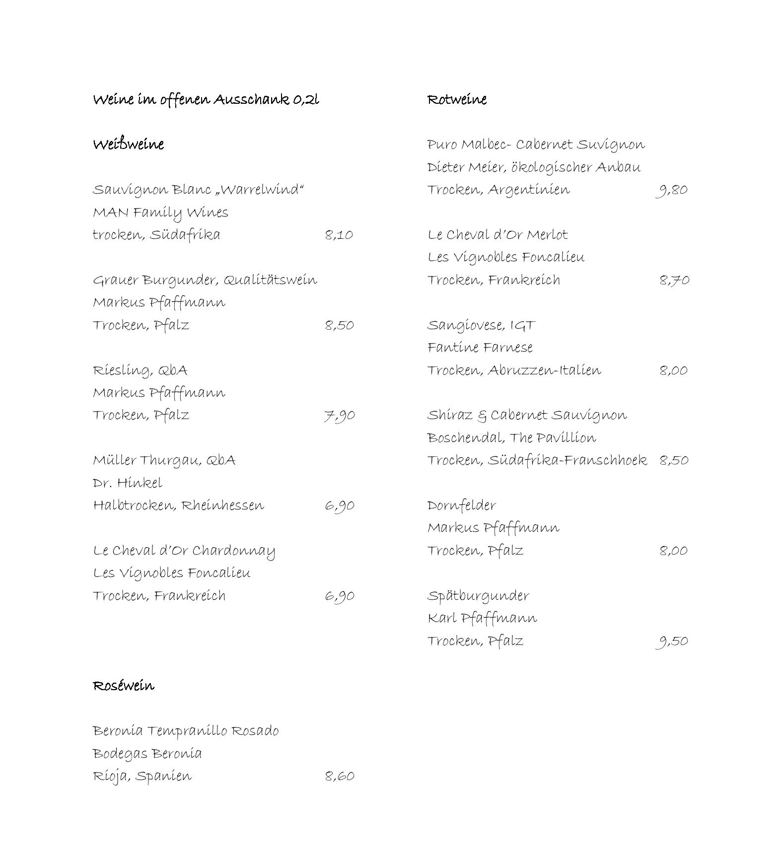 Speisekarte Linder Hotel & Sporting Club Wiesensee in Westerburg, Seite 14