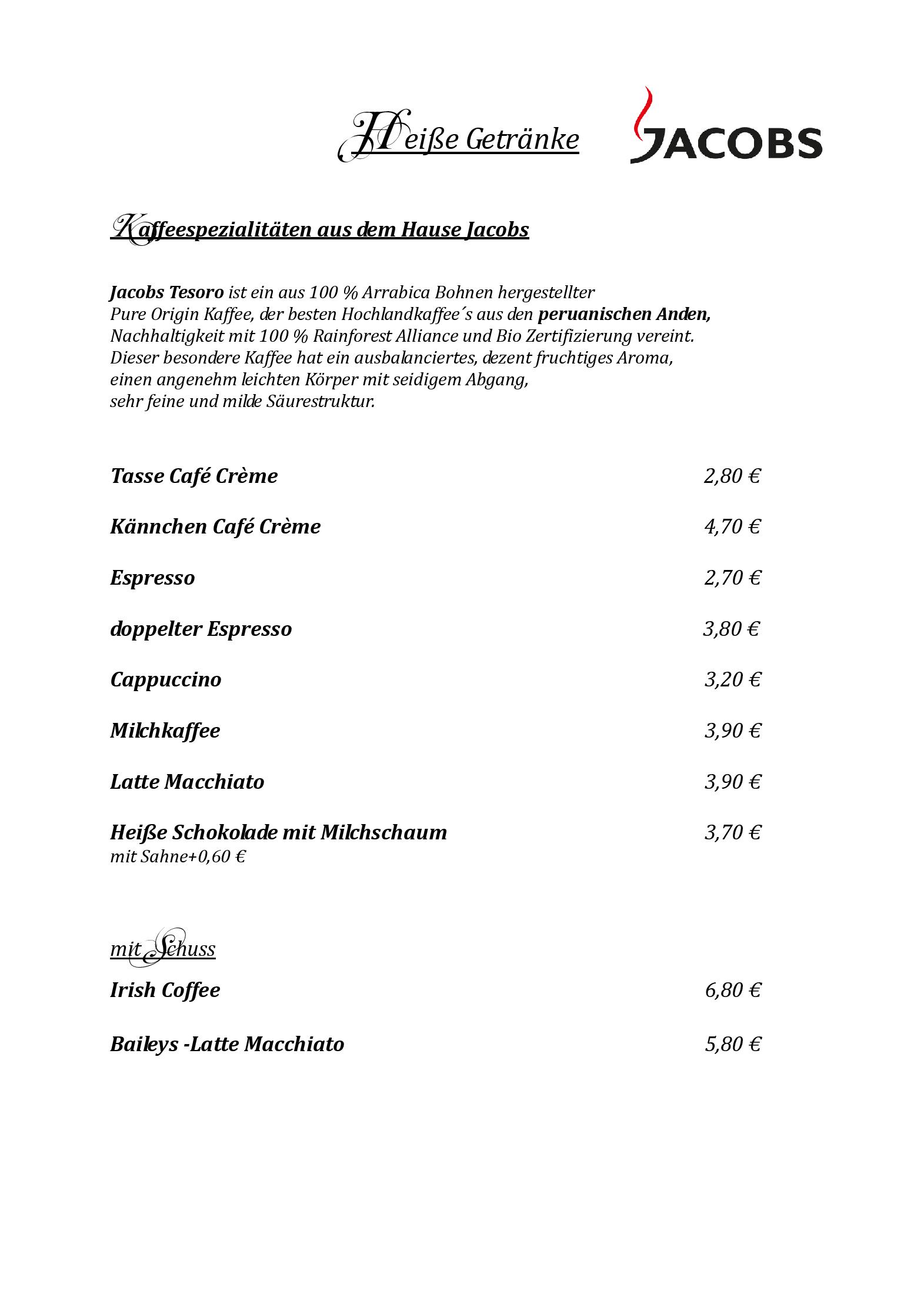 Speisekarte Hotel Lindenhof in Bad Schandau, Seite 16