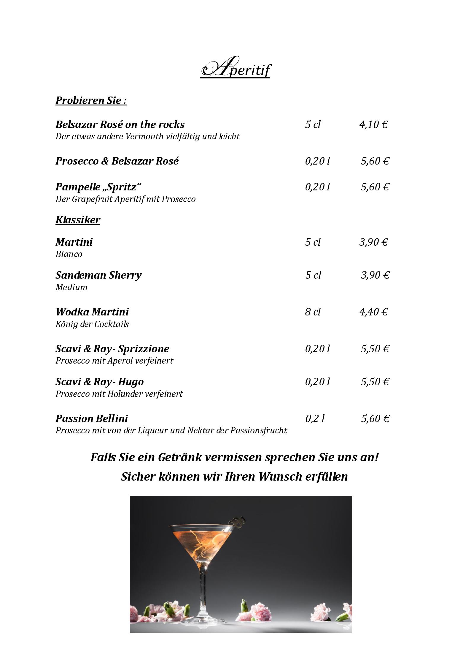Speisekarte Hotel Lindenhof in Bad Schandau, Seite 8