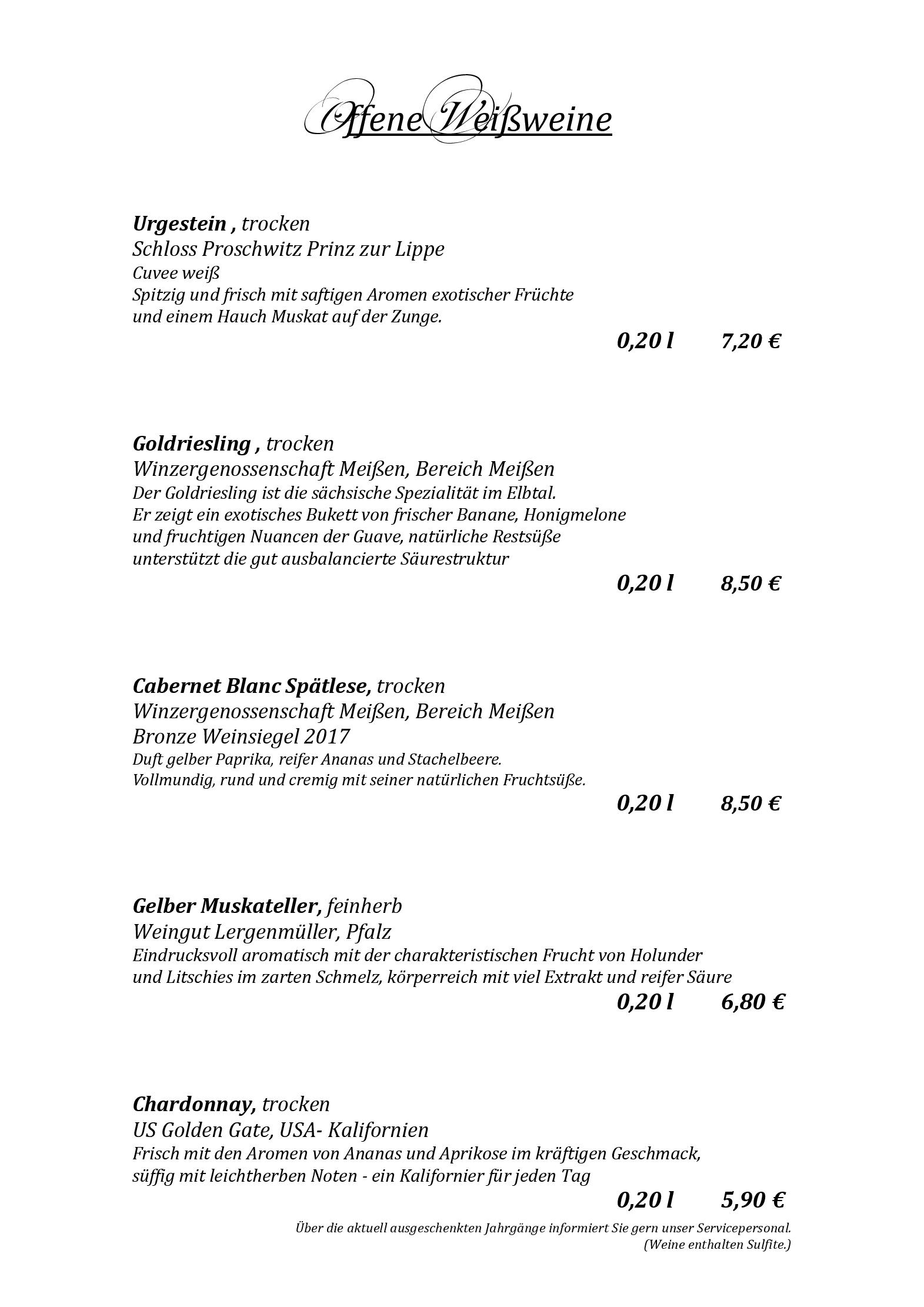 Speisekarte Hotel Lindenhof in Bad Schandau, Seite 24