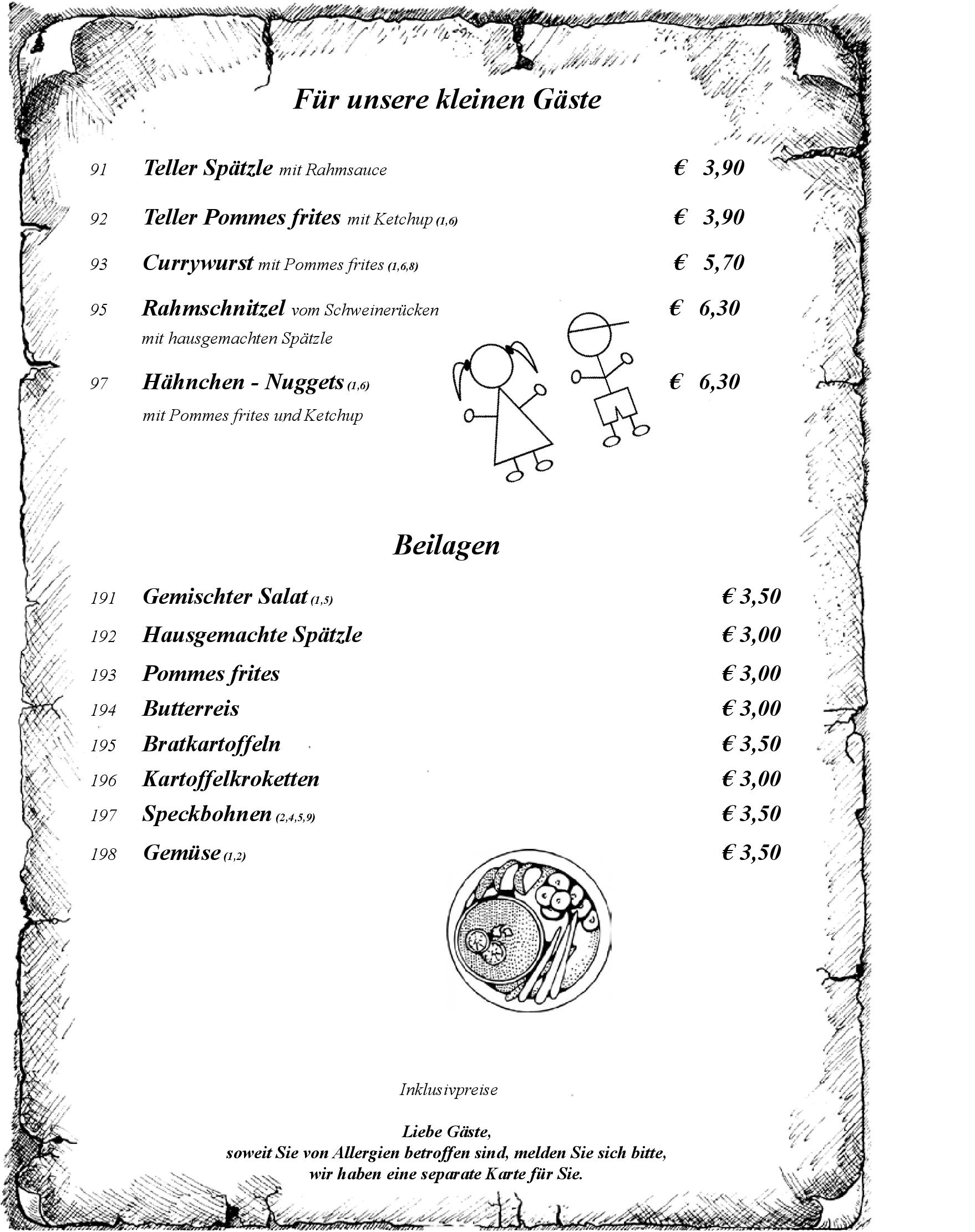 Speisekarte Hotel und Restaurant Lochmühle GmbH in Konstanz, Seite 10