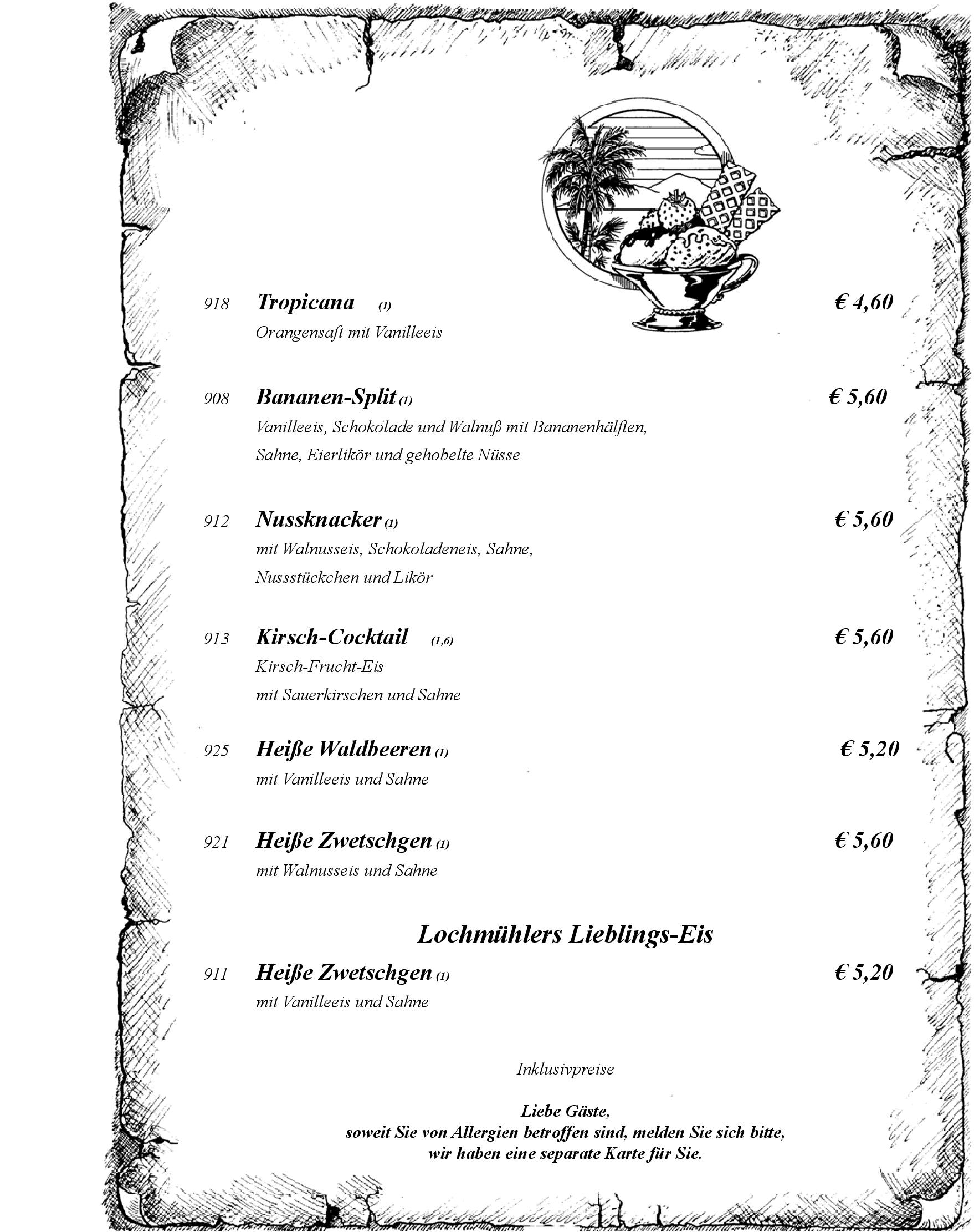 Speisekarte Hotel und Restaurant Lochmühle GmbH in Konstanz, Seite 13