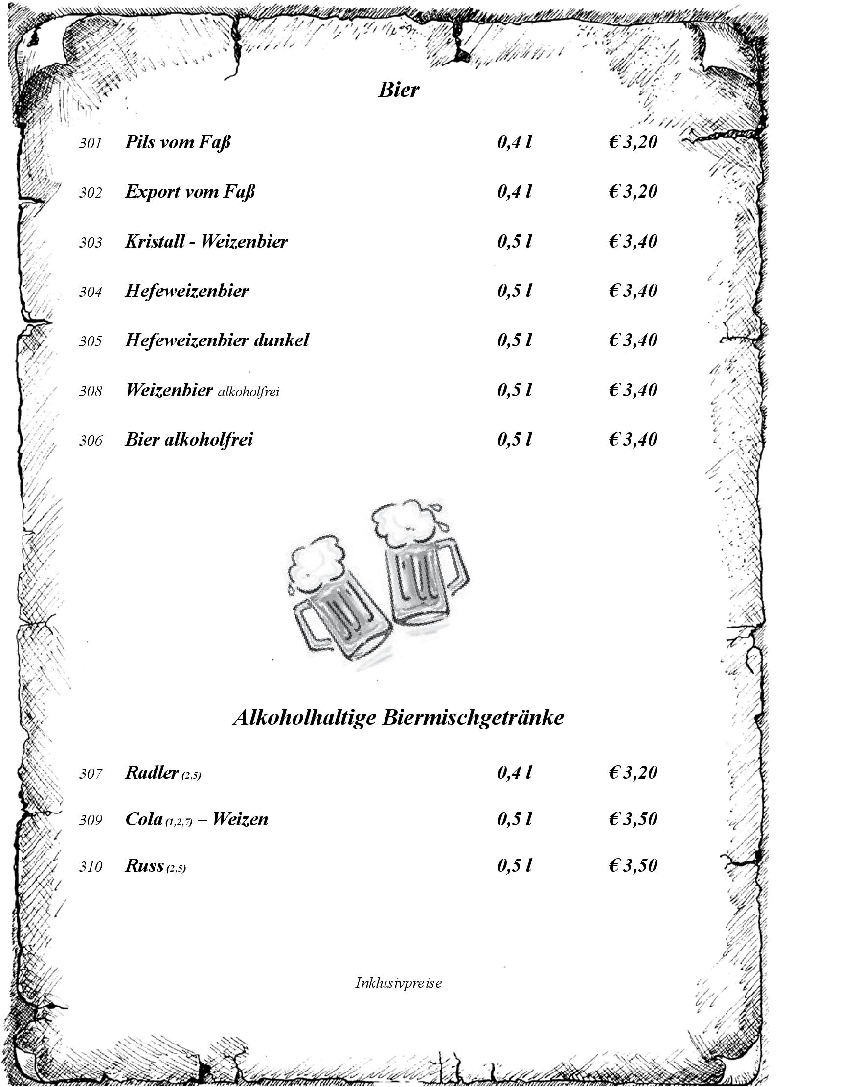 Speisekarte Hotel und Restaurant Lochmühle GmbH in Konstanz, Seite 14