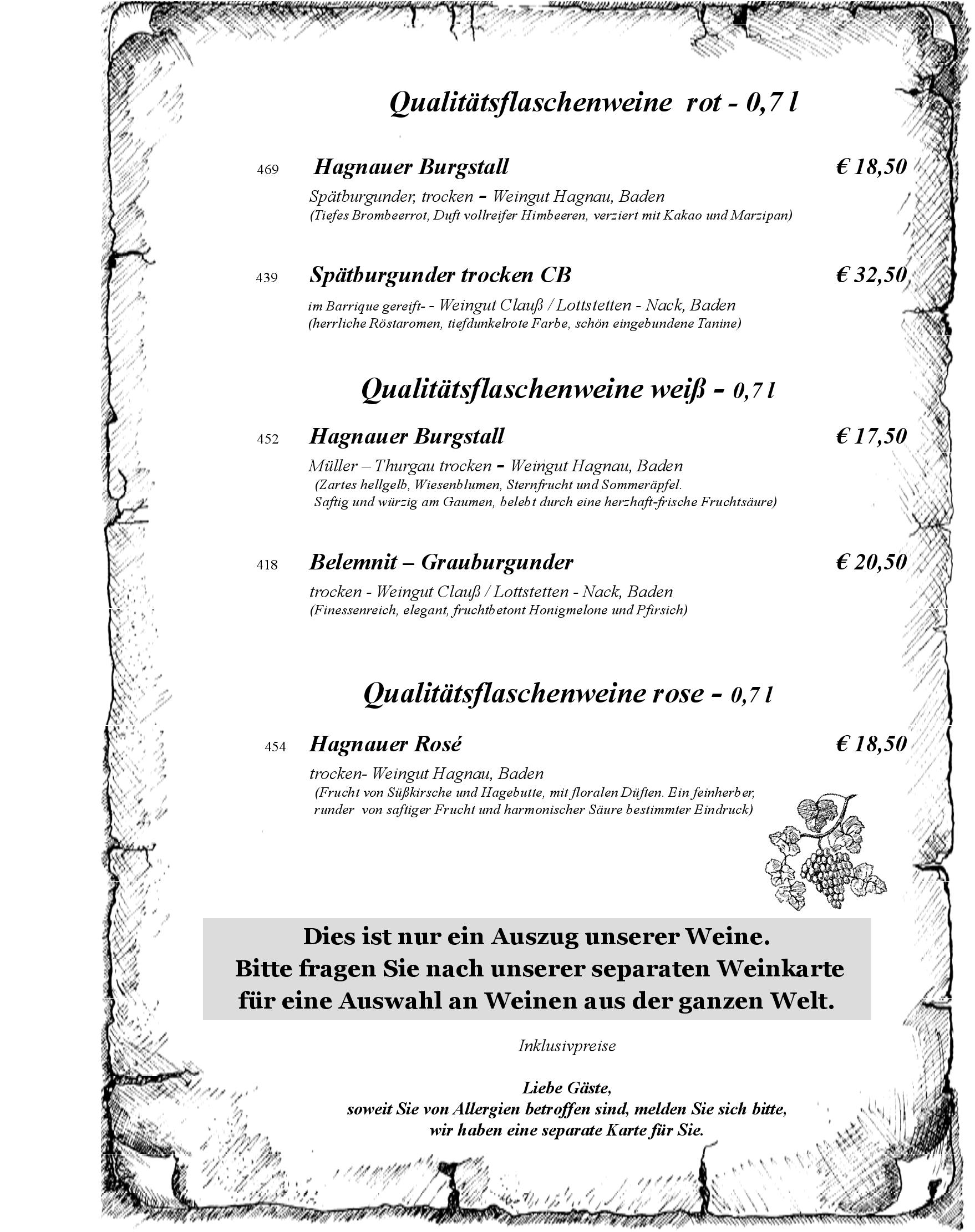 Speisekarte Hotel und Restaurant Lochmühle GmbH in Konstanz, Seite 17