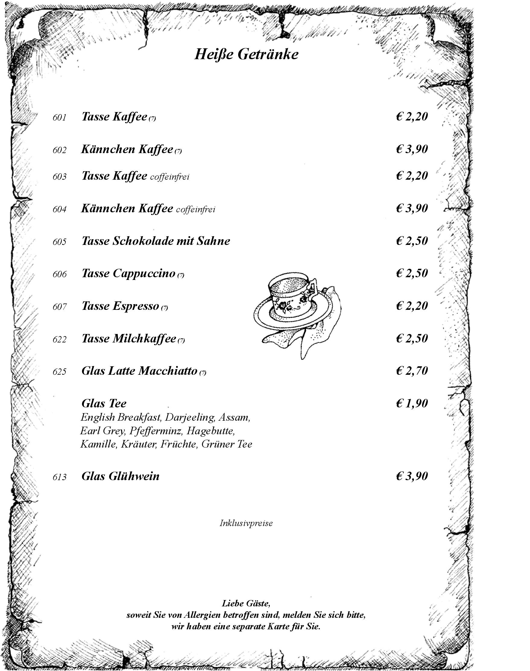 Speisekarte Hotel und Restaurant Lochmühle GmbH in Konstanz, Seite 18