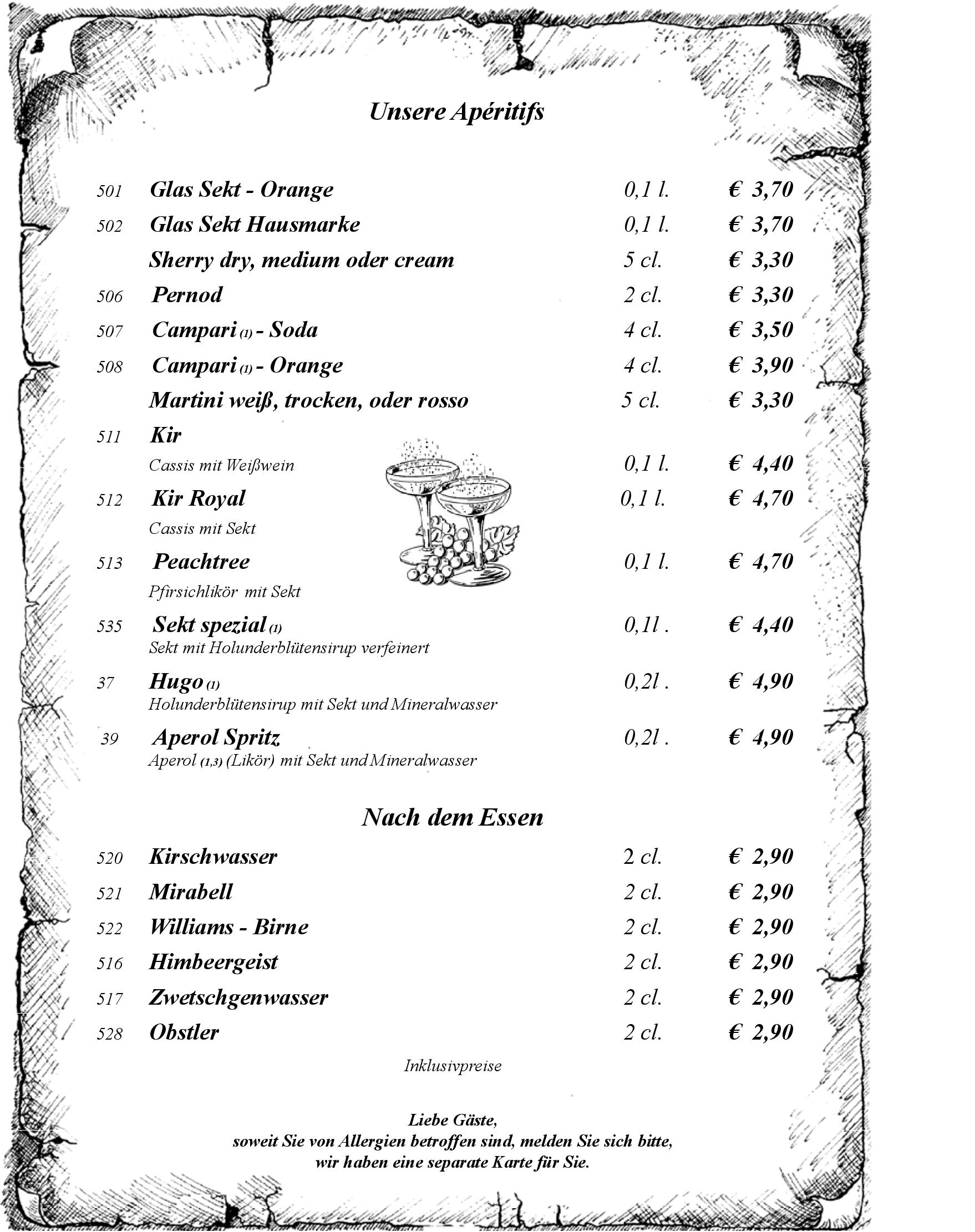 Speisekarte Hotel und Restaurant Lochmühle GmbH in Konstanz, Seite 4