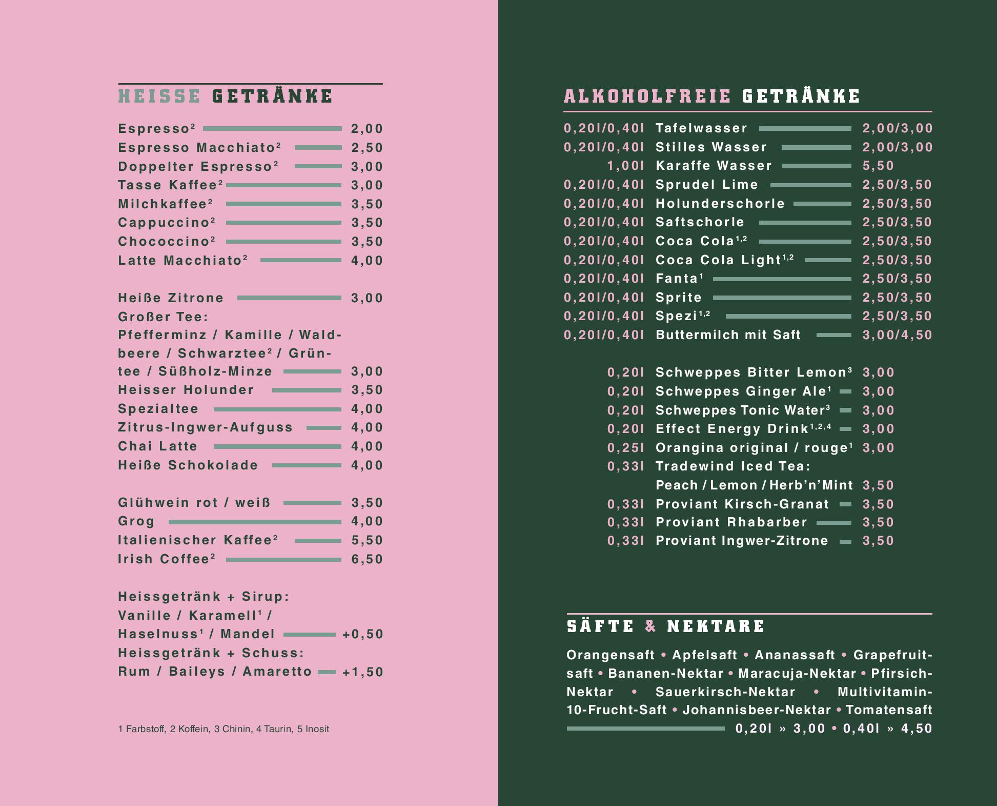 Speisekarte Bistro Domizil in Leonberg, Seite 2