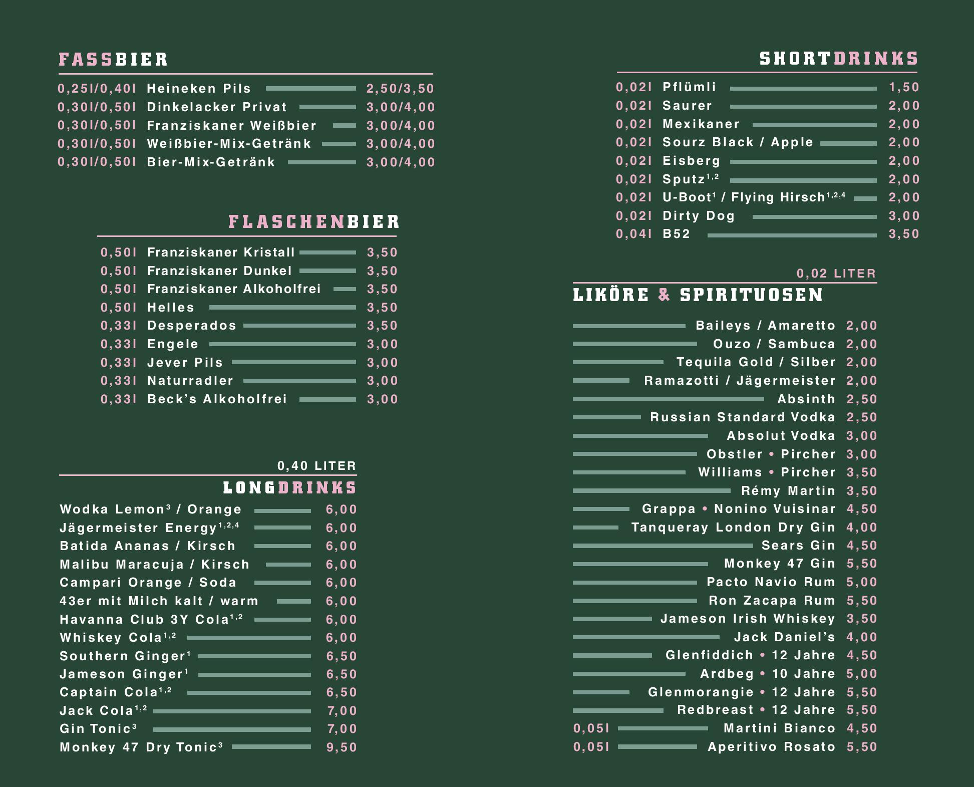 Speisekarte Bistro Domizil in Leonberg, Seite 3