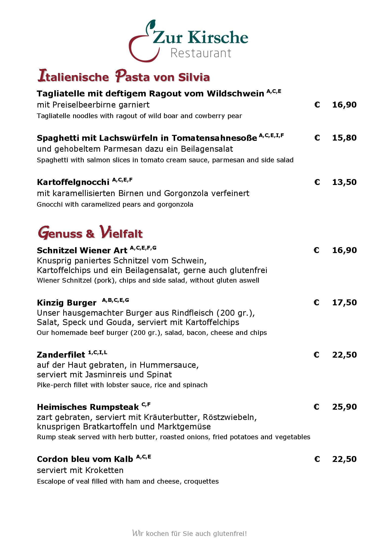 Speisekarte Schwarzwaldhotel Gengenbach in Gengenbach, Seite 3