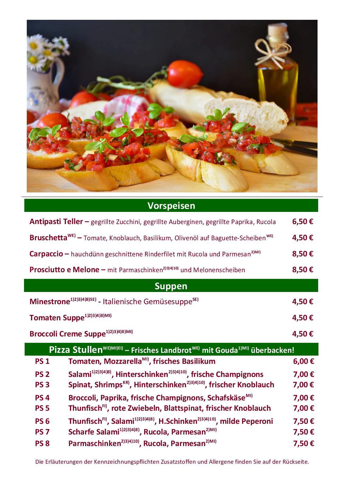 Speisekarte Donna Rosa Pizzeria in Bergheim, Seite 2