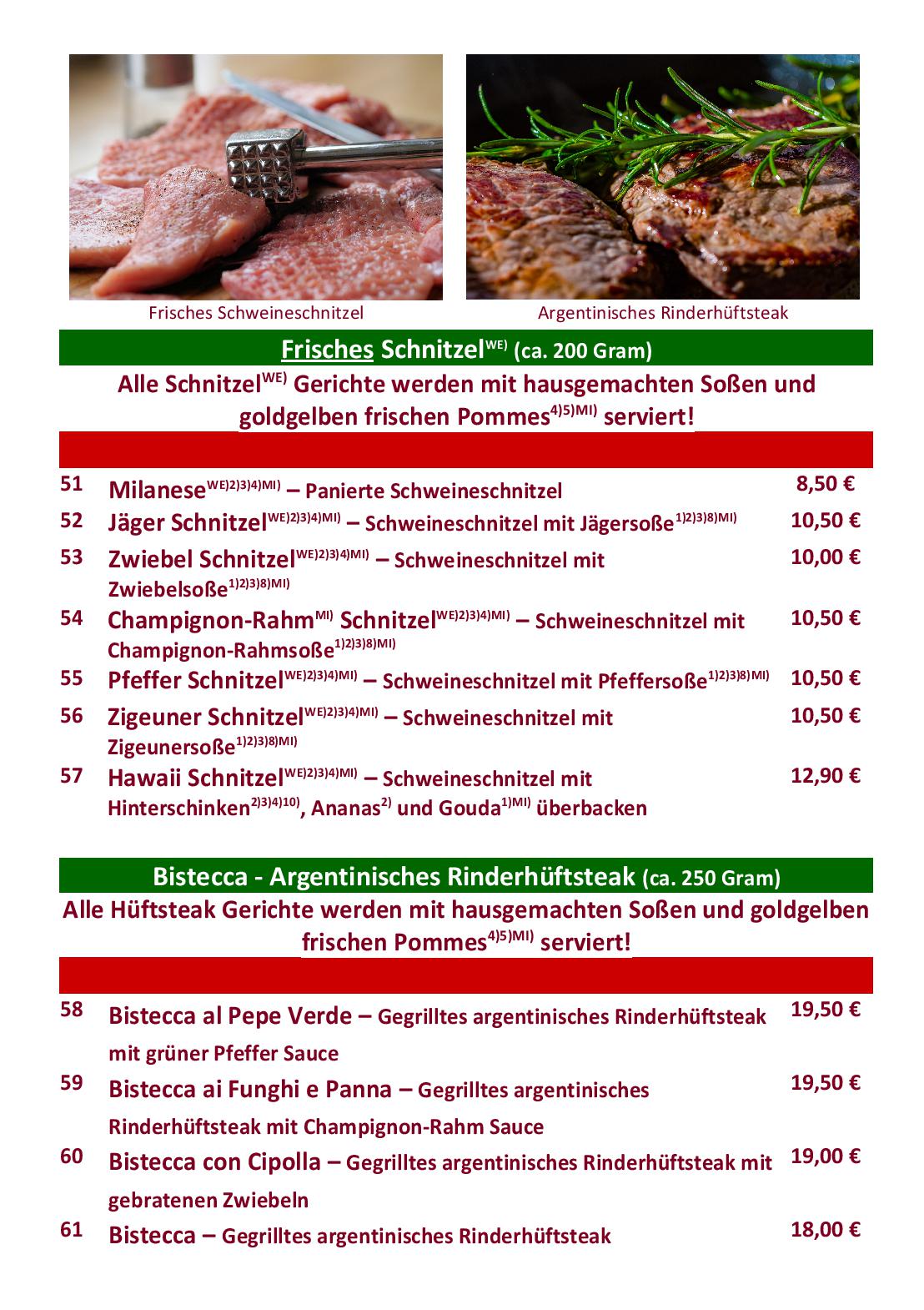 Speisekarte Donna Rosa Pizzeria in Bergheim, Seite 7