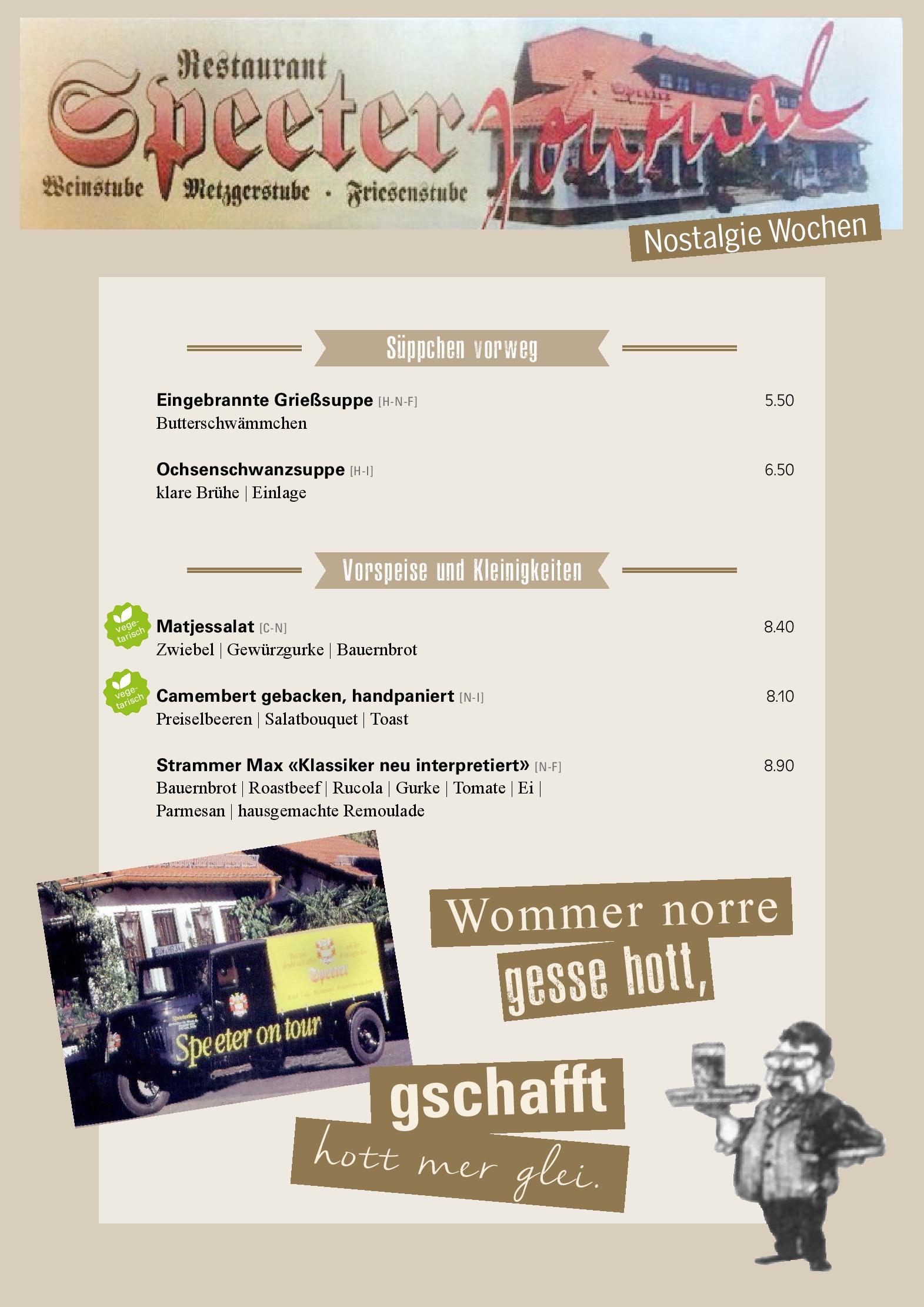 Speisekarte Speeter in Weisenheim am Berg, Seite 2