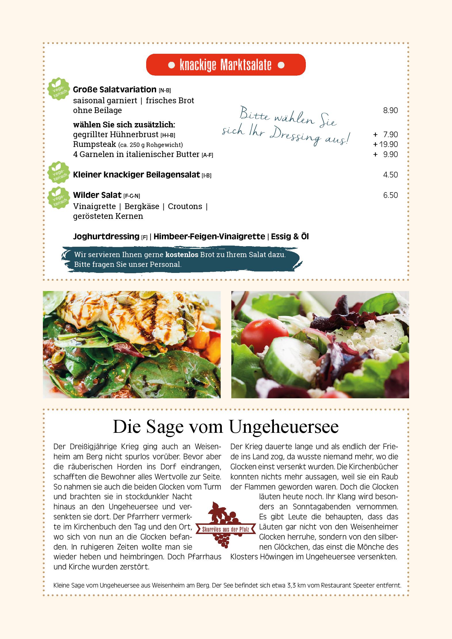 Speisekarte Speeter in Weisenheim am Berg, Seite 5