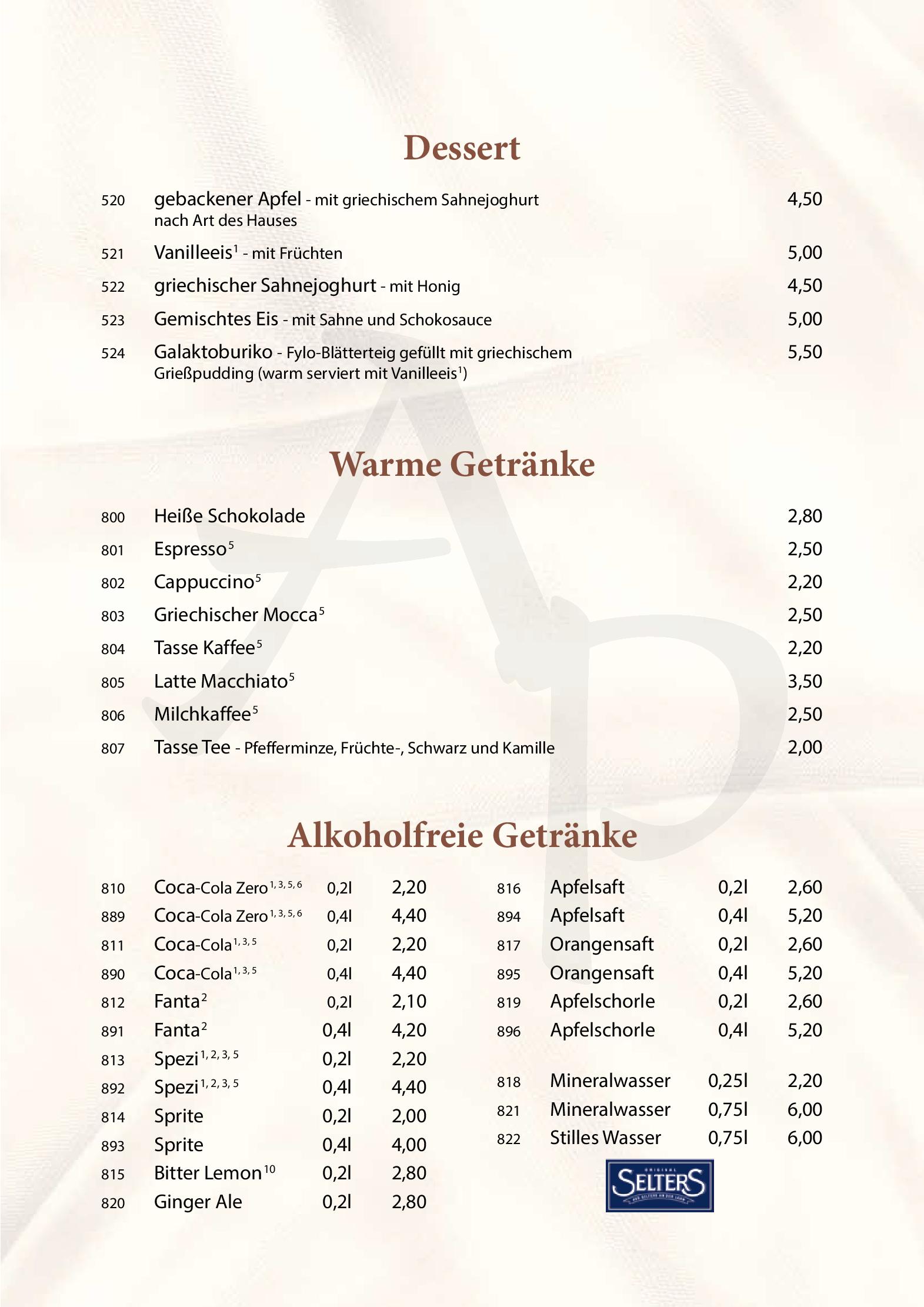 Speisekarte Alexander Palace in Langenfeld, Seite 10