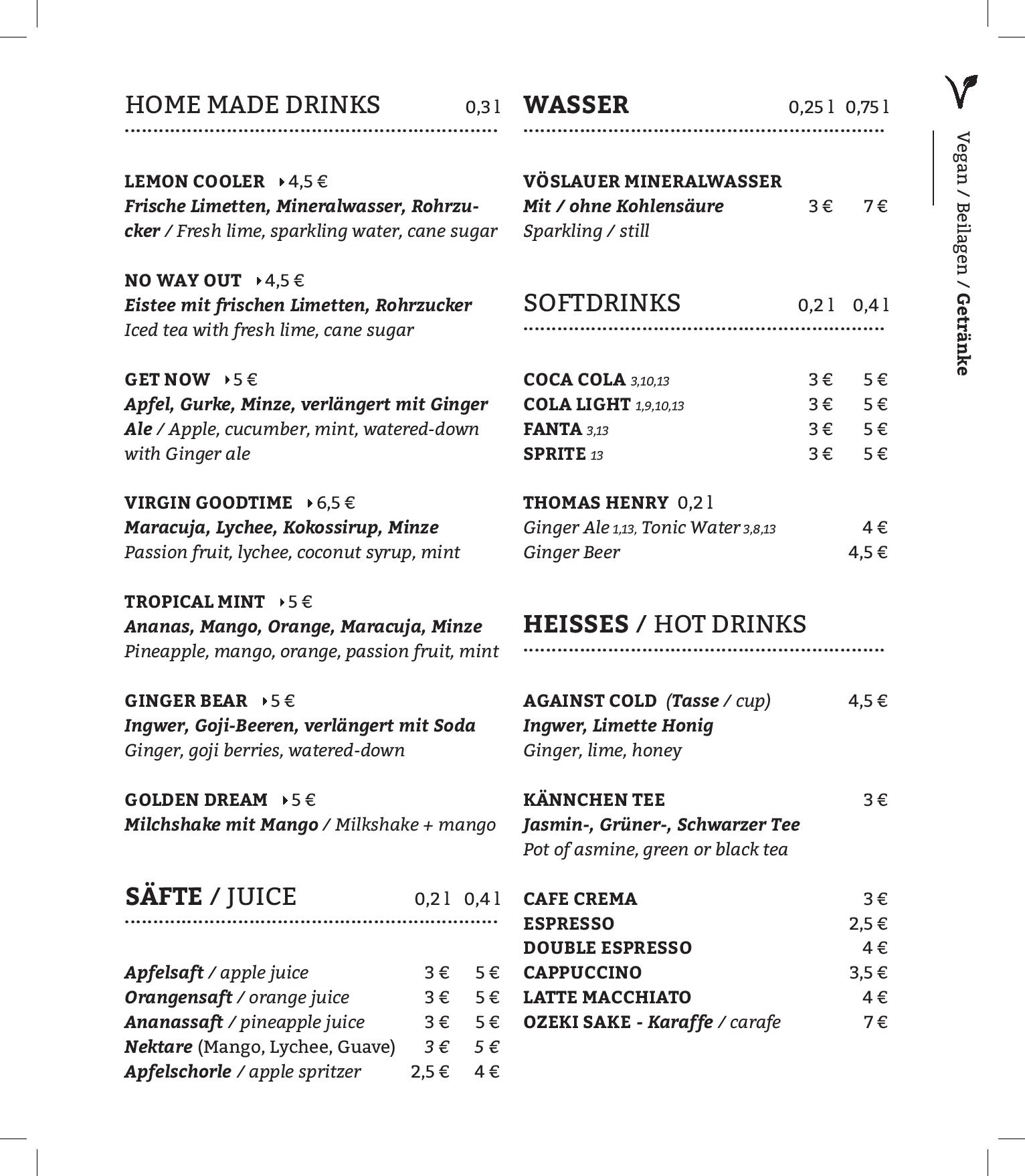 Speisekarte Restaurant Goodtime in Berlin, Seite 11
