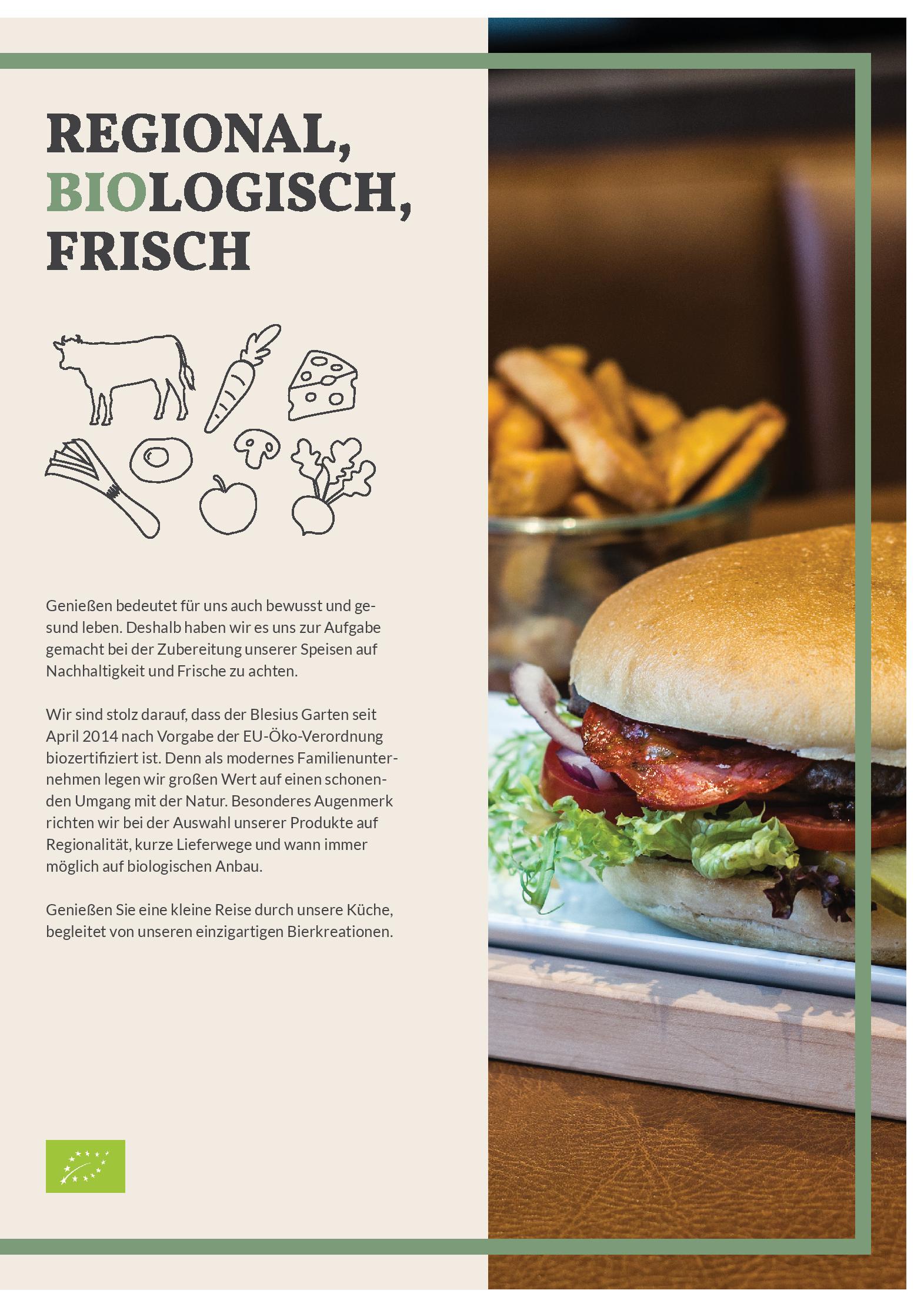 Speisekarte Blesius Garten in Trier, Seite 11