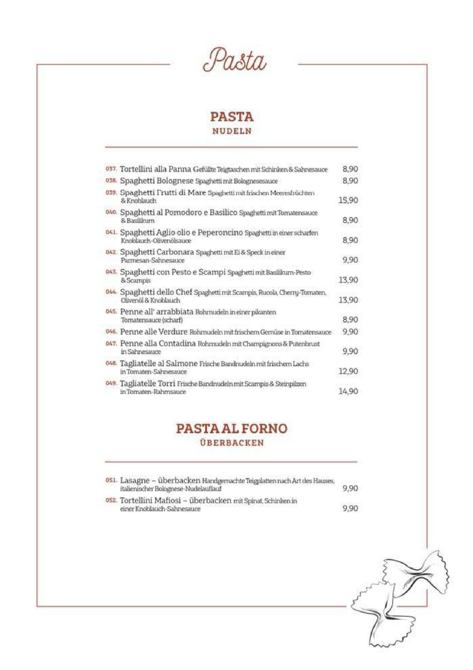 Speisekarte Ristorante Torri in Mayen, Seite 4