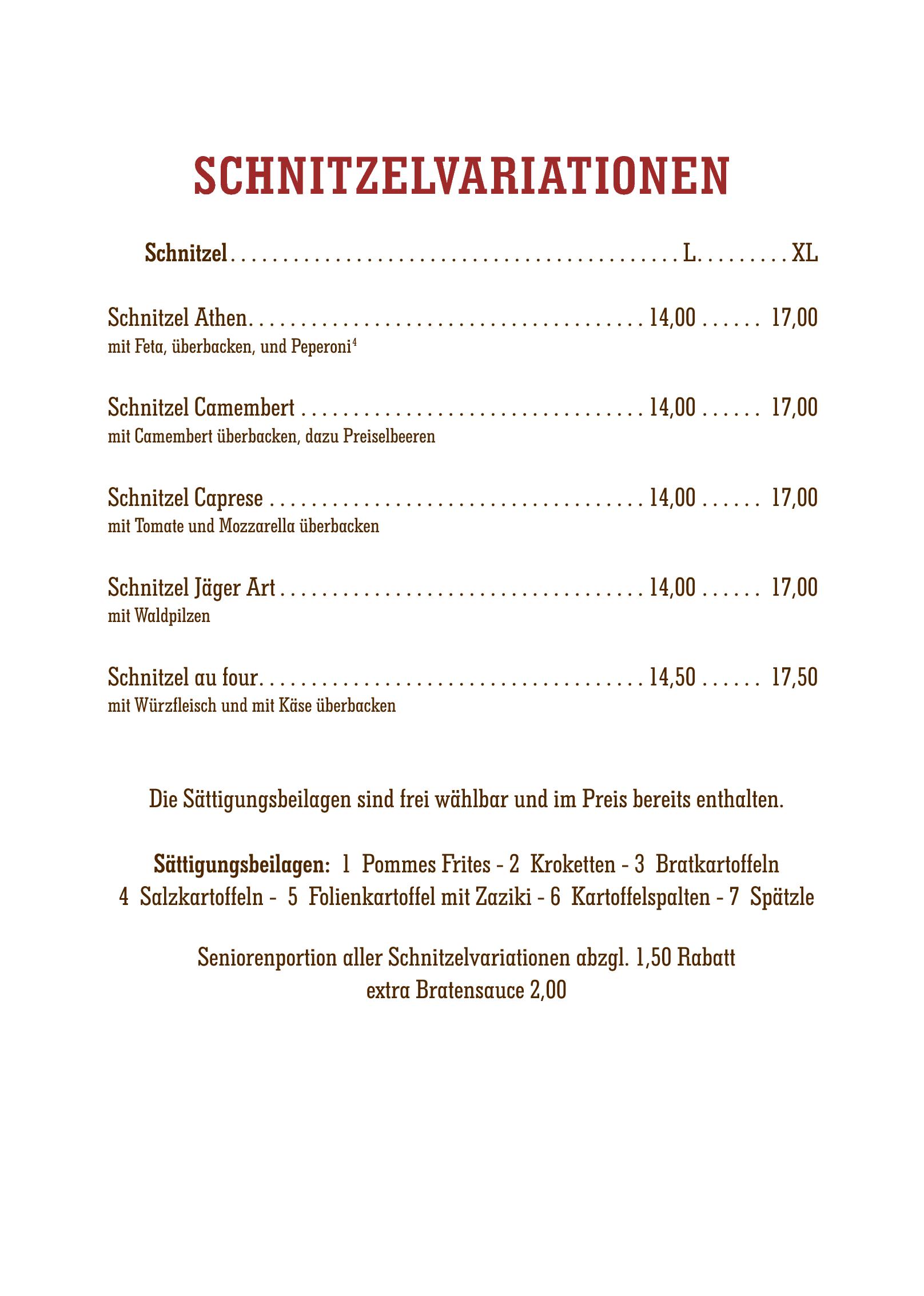 Speisekarte Landhotel & Brauhaus Prignitzer Hof in Pritzwalk, Seite 3