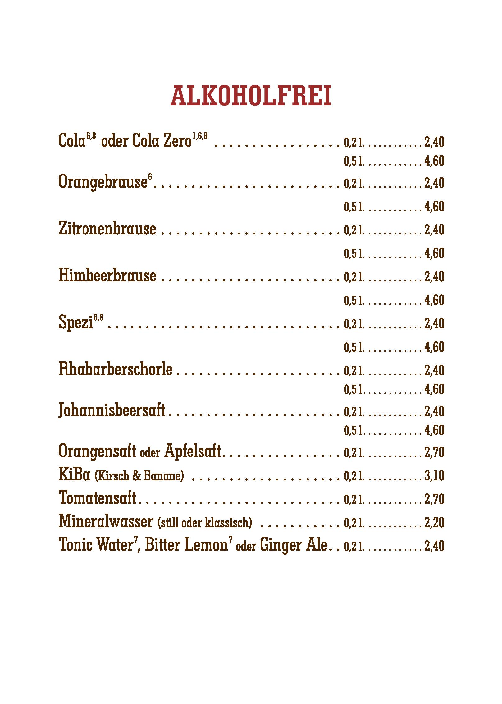 Speisekarte Landhotel & Brauhaus Prignitzer Hof in Pritzwalk, Seite 7