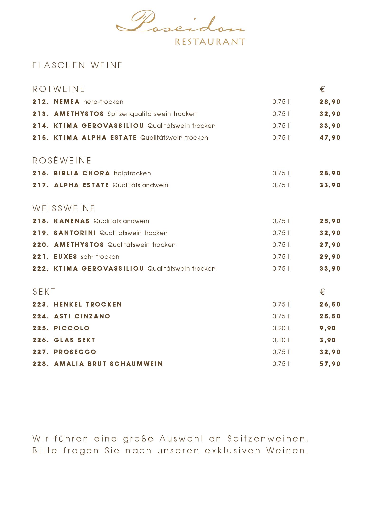 Speisekarte Restaurant Poseidon in Ingolstadt, Seite 8