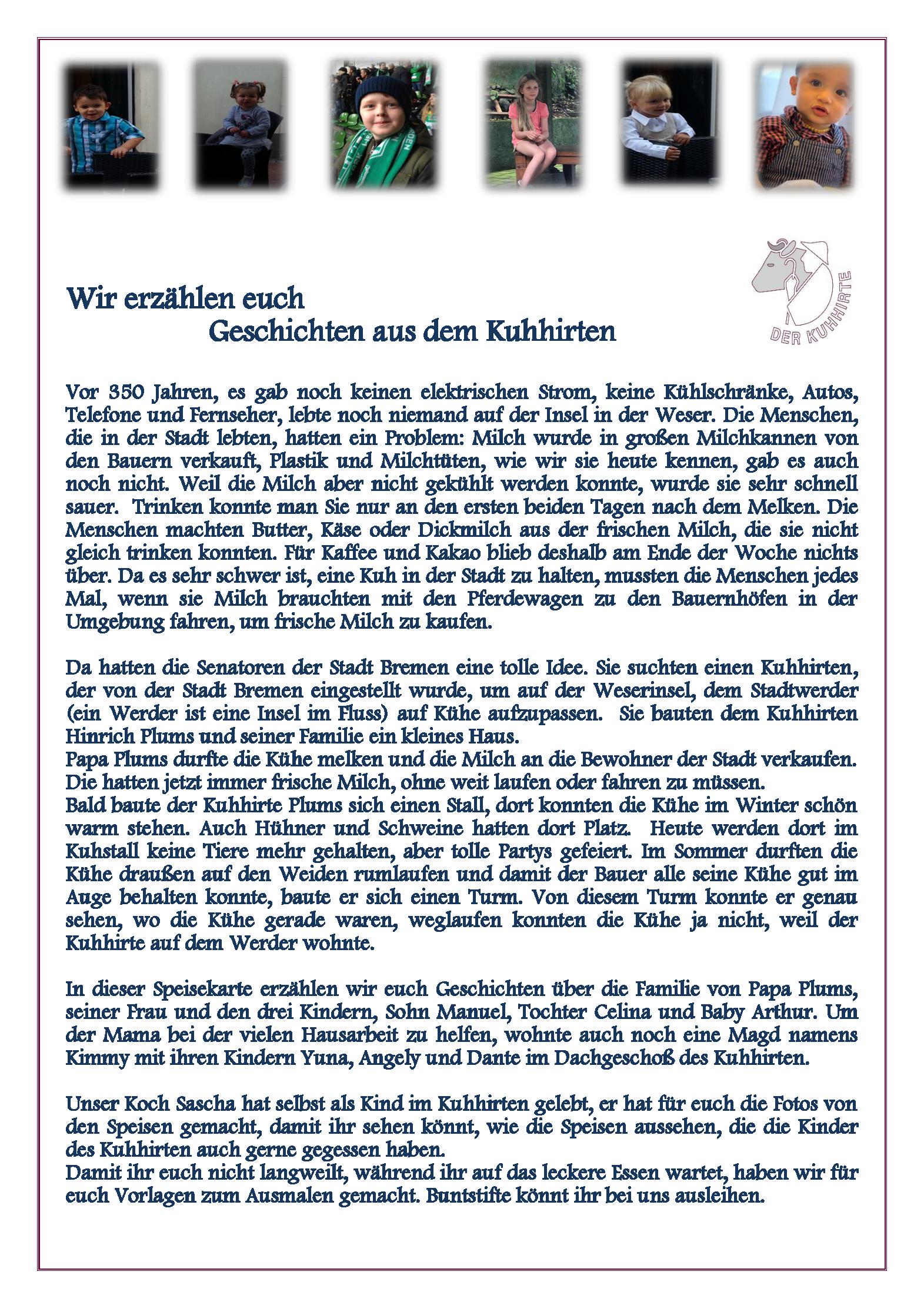 Speisekarte Der Kuhhirte in Bremen, Seite 2