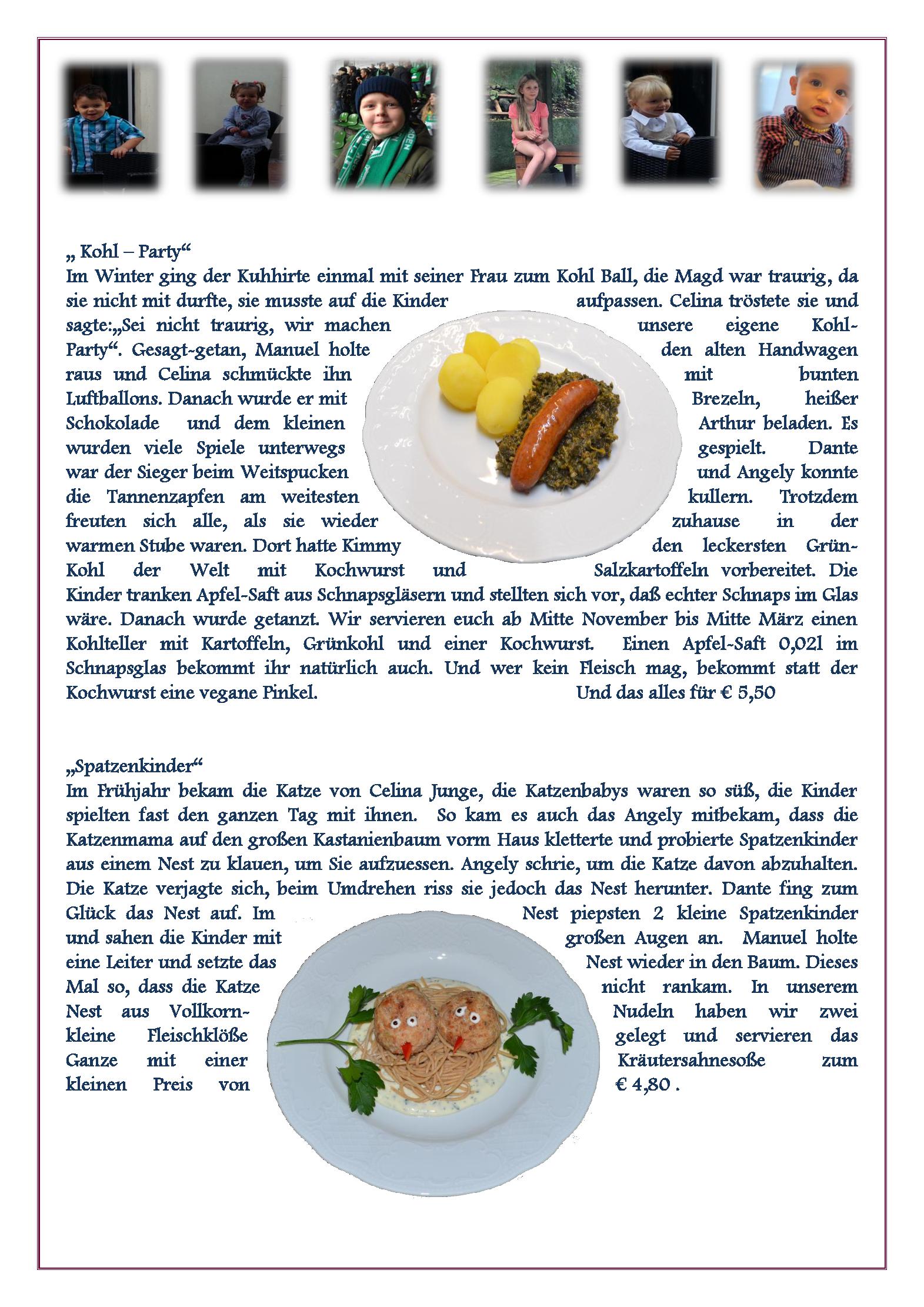 Speisekarte Der Kuhhirte in Bremen, Seite 8