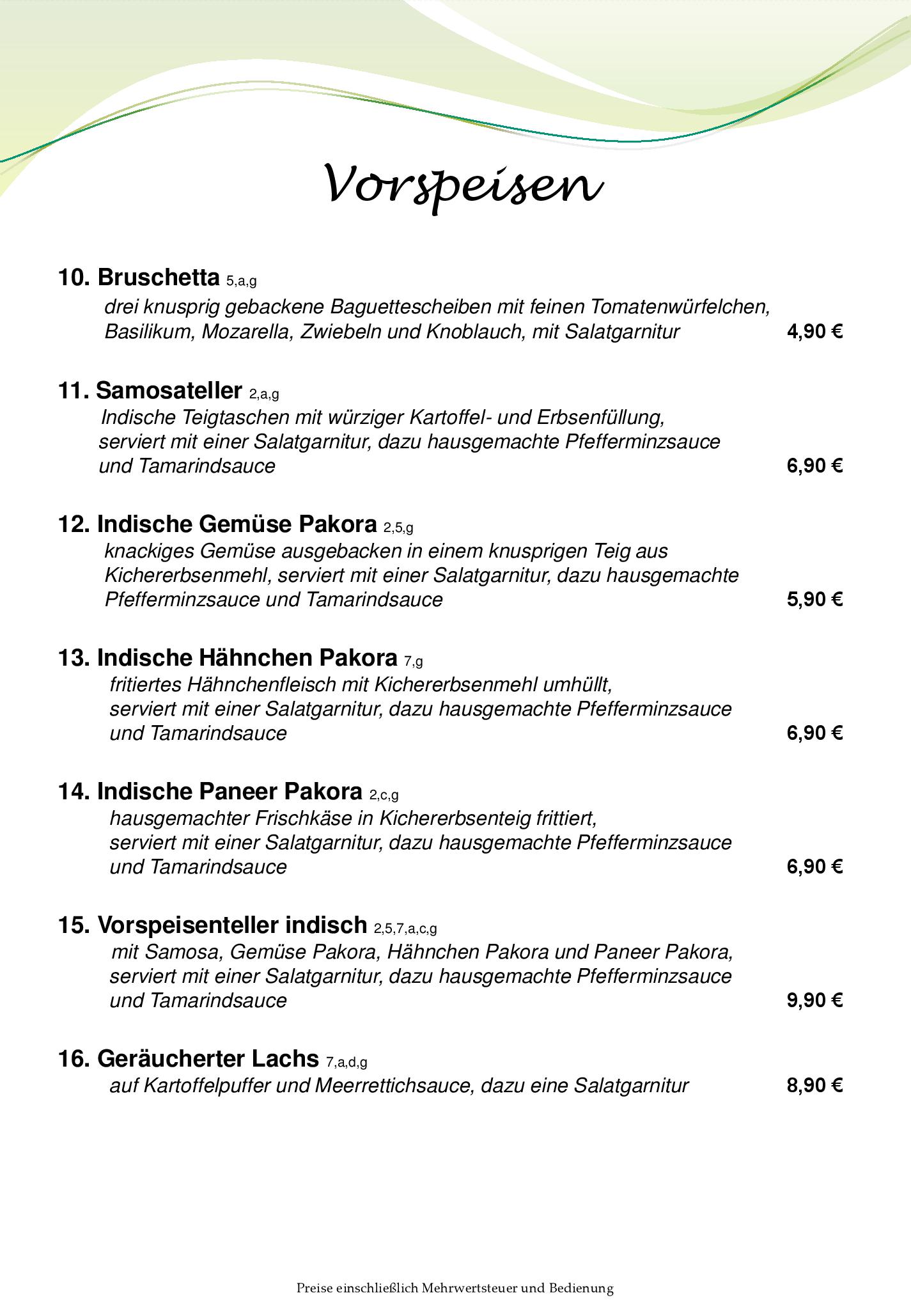 Speisekarte Bürgerhaus Zöllerhannes in Griesheim, Seite 3