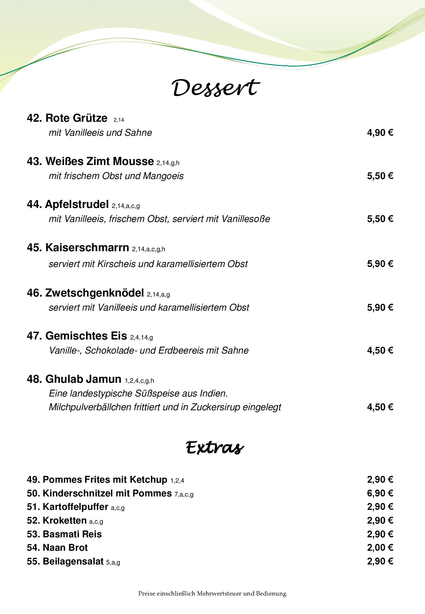 Speisekarte Bürgerhaus Zöllerhannes in Griesheim, Seite 7