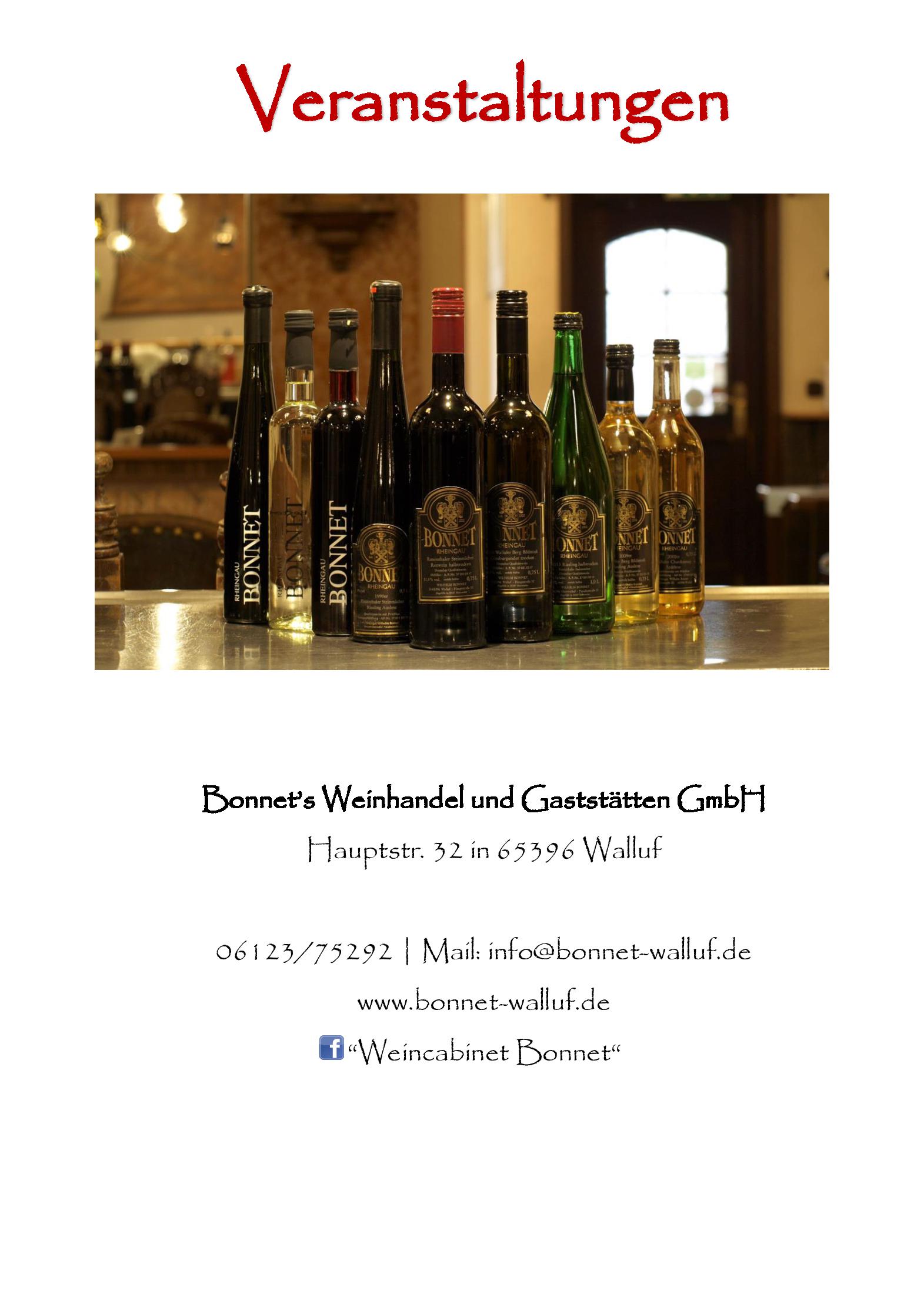Speisekarte Bonnets Wein-Cabinet in Walluf, Seite 15