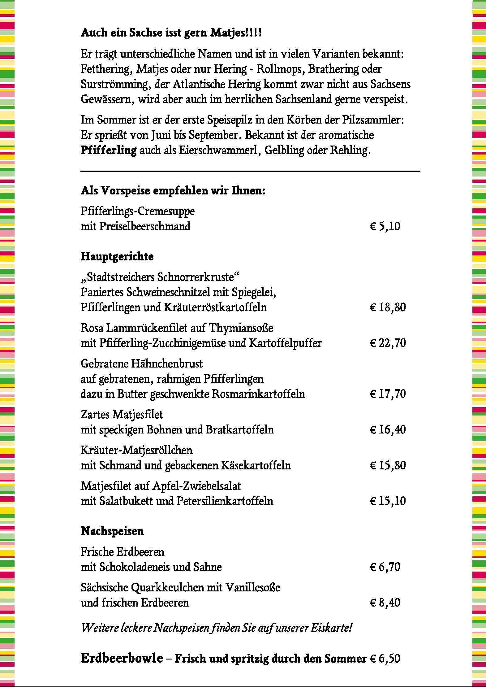 Speisekarte Gasthaus Barthels Hof in Leipzig, Seite 3
