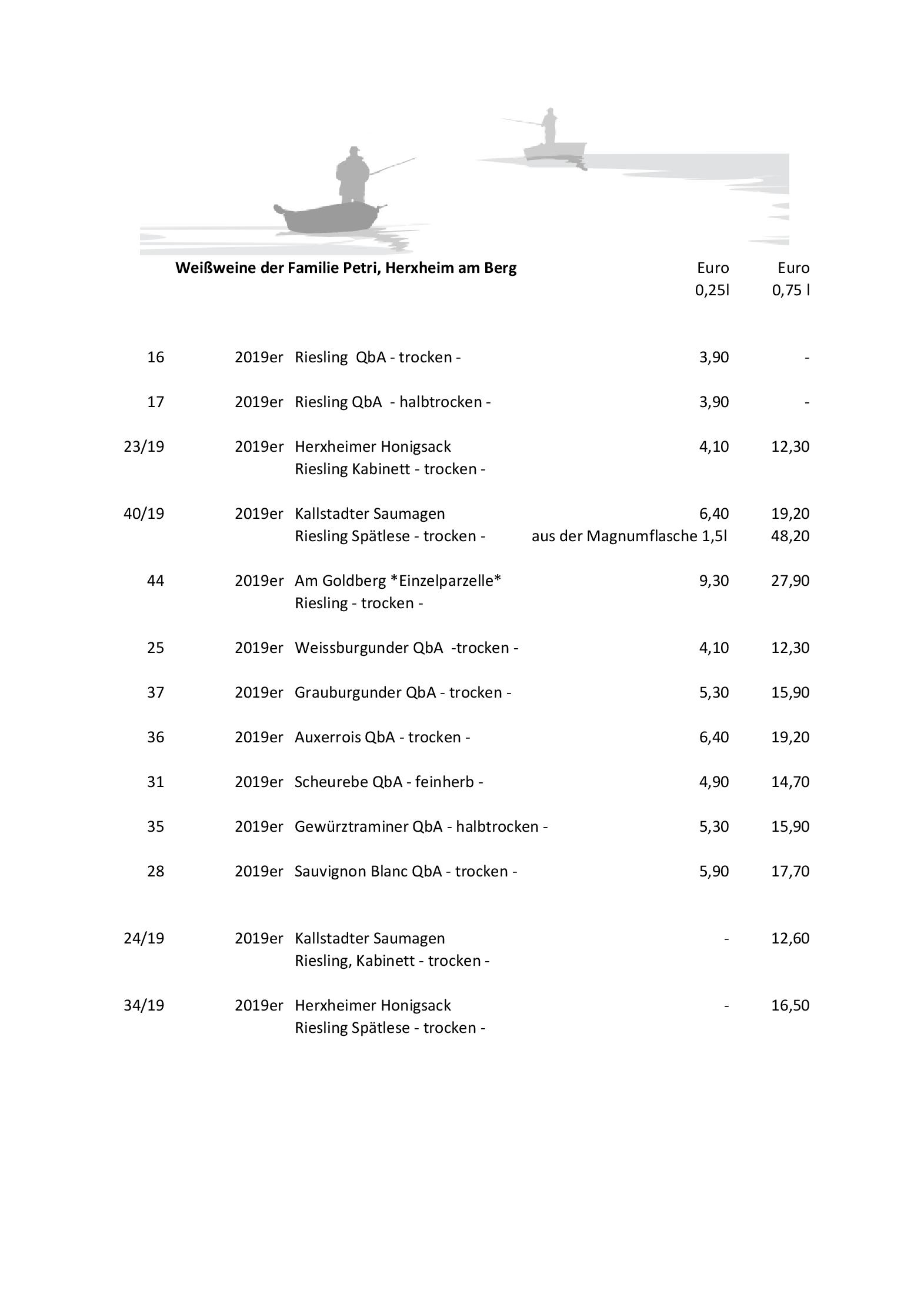 Speisekarte Gutsausschank Petri in Herxheim am Berg, Seite 7