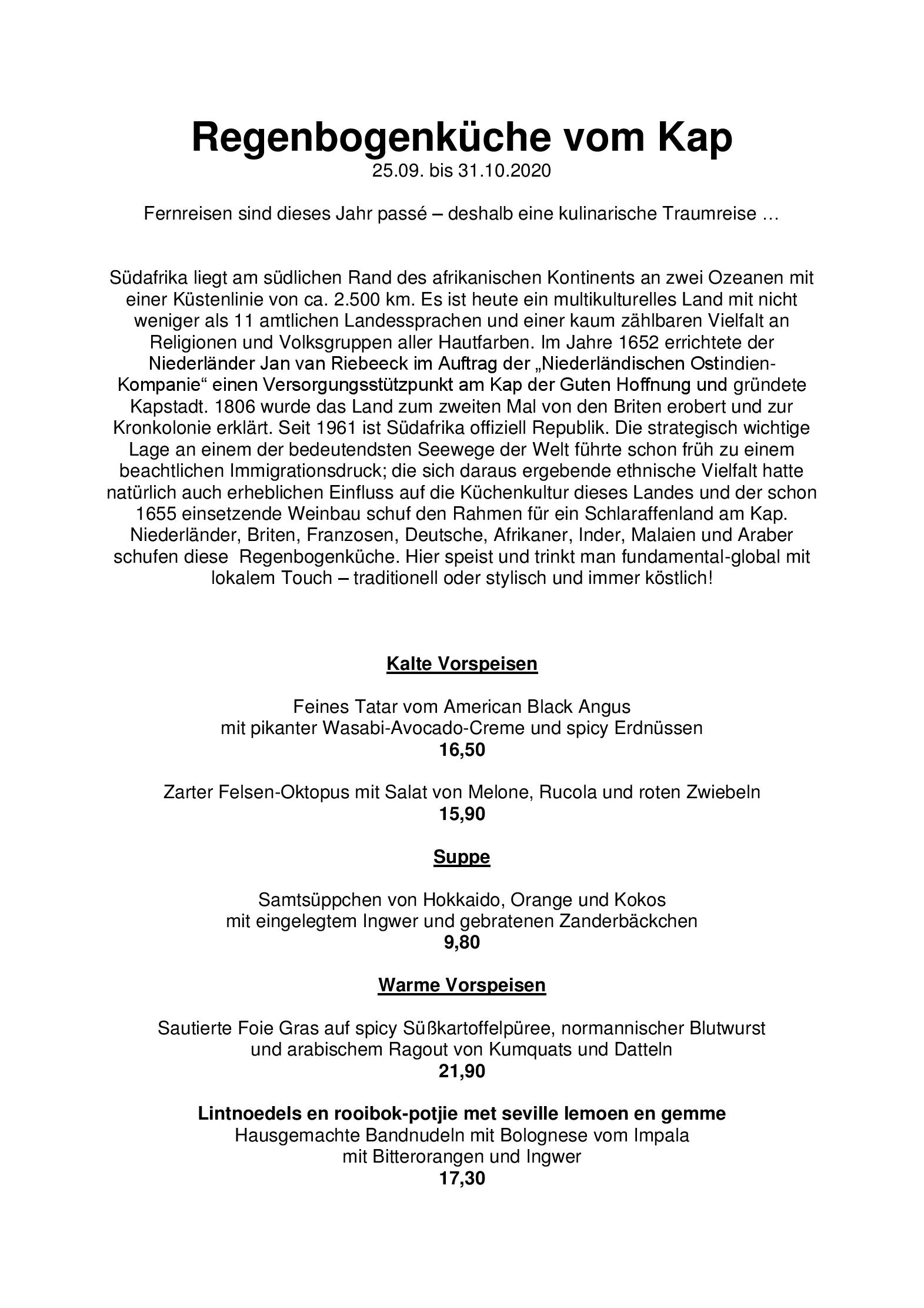 Speisekarte La Corona in Ansbach, Seite 11