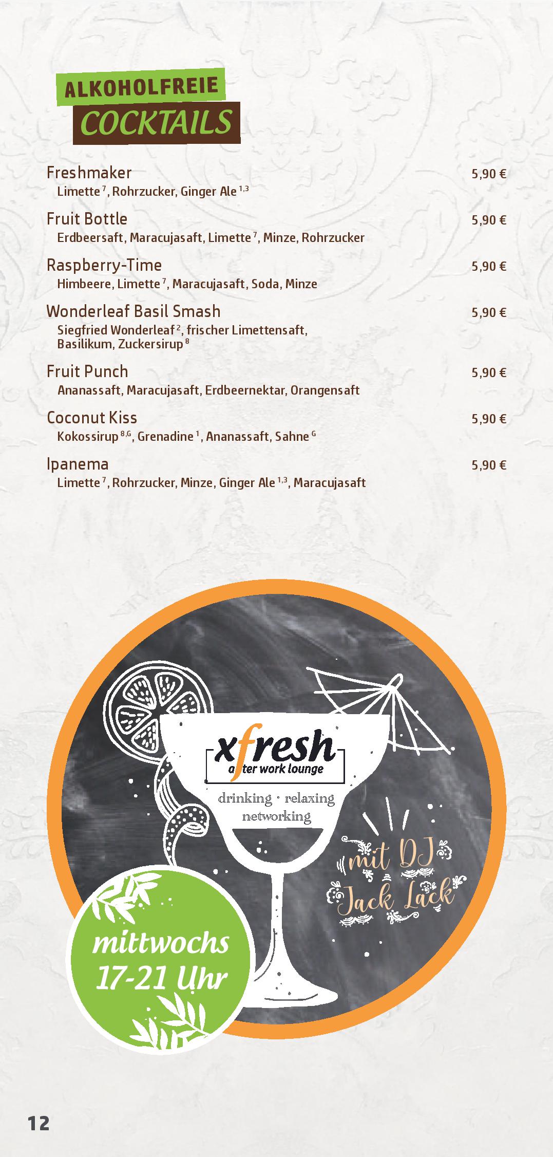 Speisekarte xfresh - coffee & foodlounge in Dresden, Seite 28
