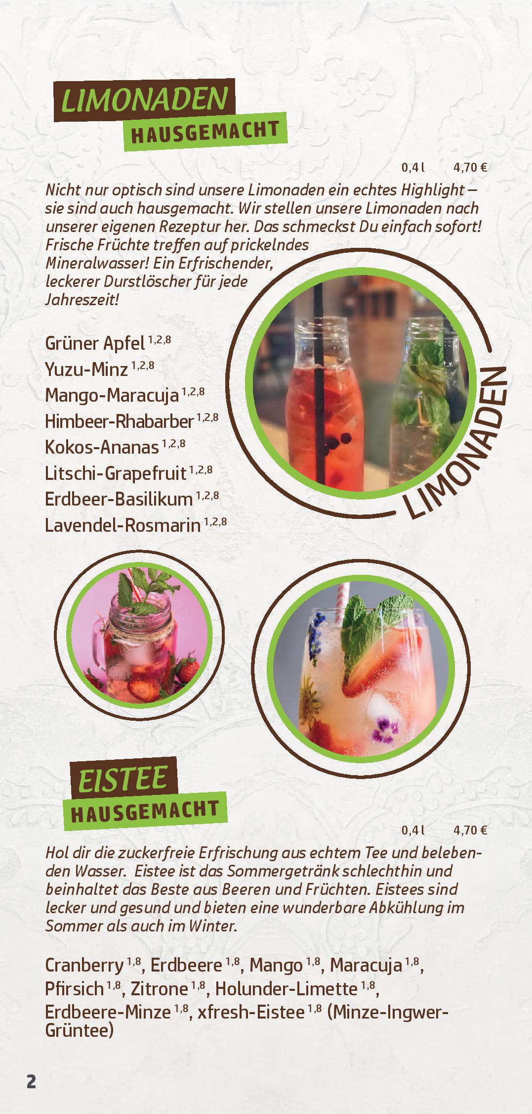 Speisekarte xfresh - coffee & foodlounge in Dresden, Seite 18