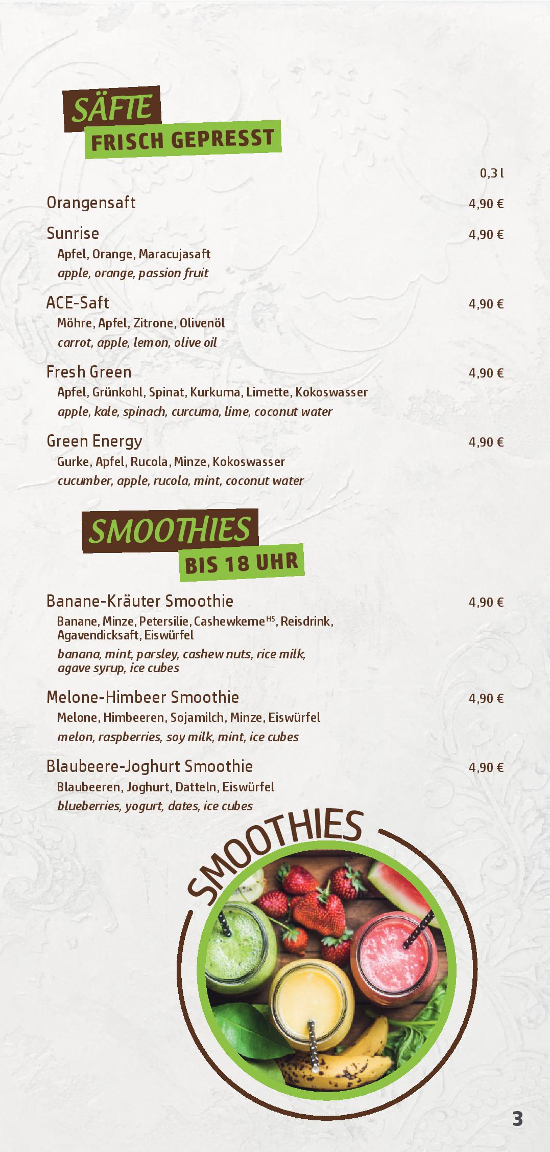 Speisekarte xfresh - coffee & foodlounge in Dresden, Seite 19
