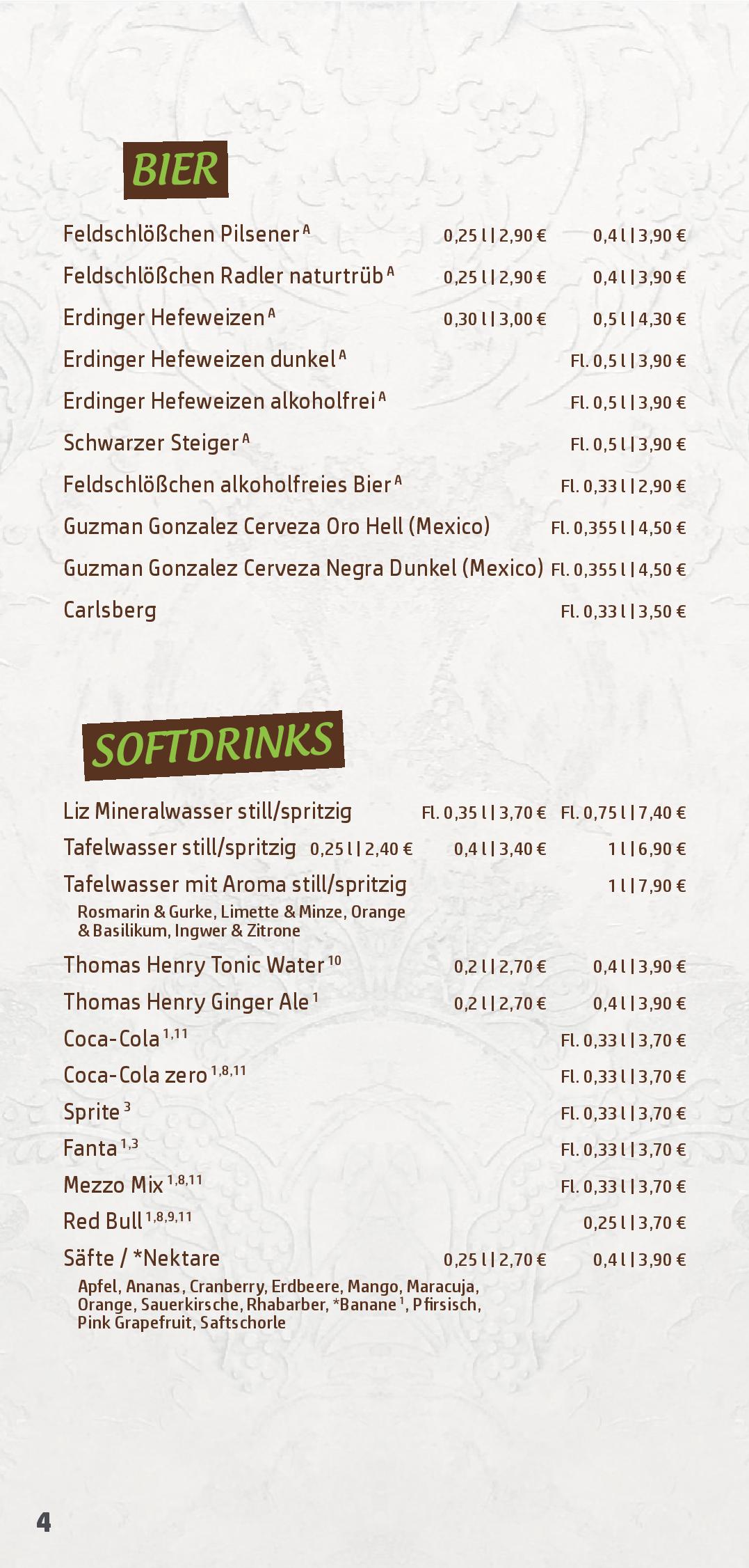 Speisekarte xfresh - coffee & foodlounge in Dresden, Seite 20